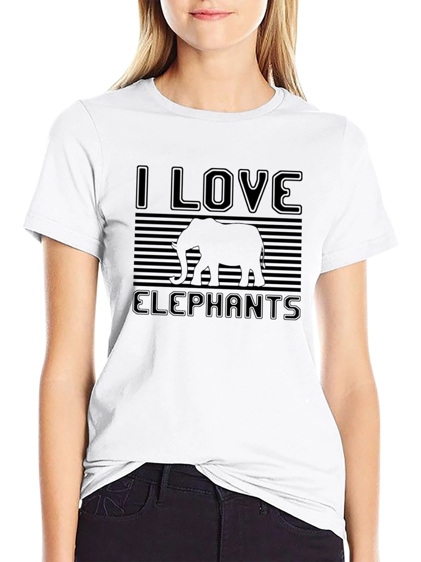 I Love Elephants T-Shirt - Graphic Tee