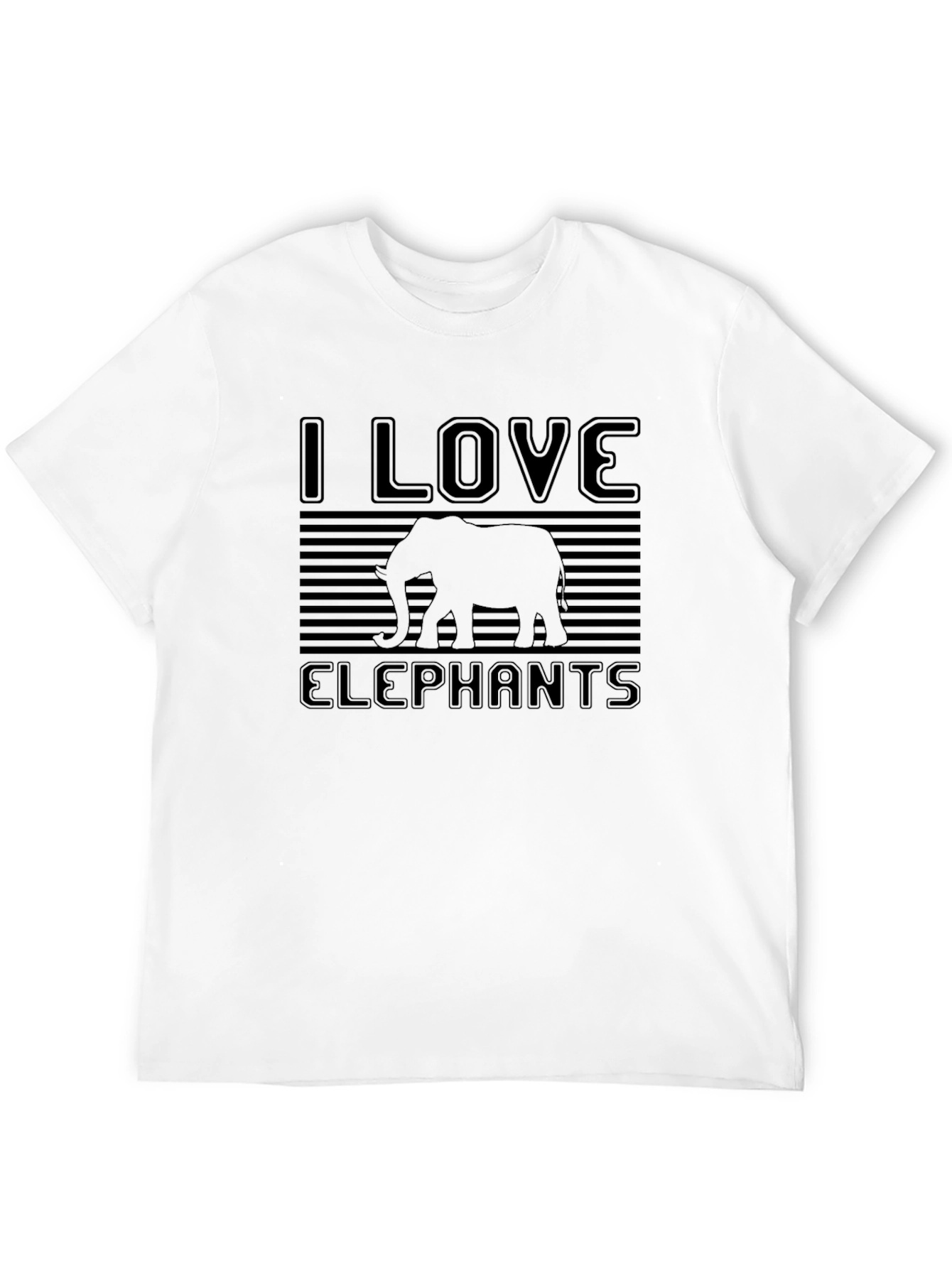 I Love Elephants T-Shirt - Graphic Tee