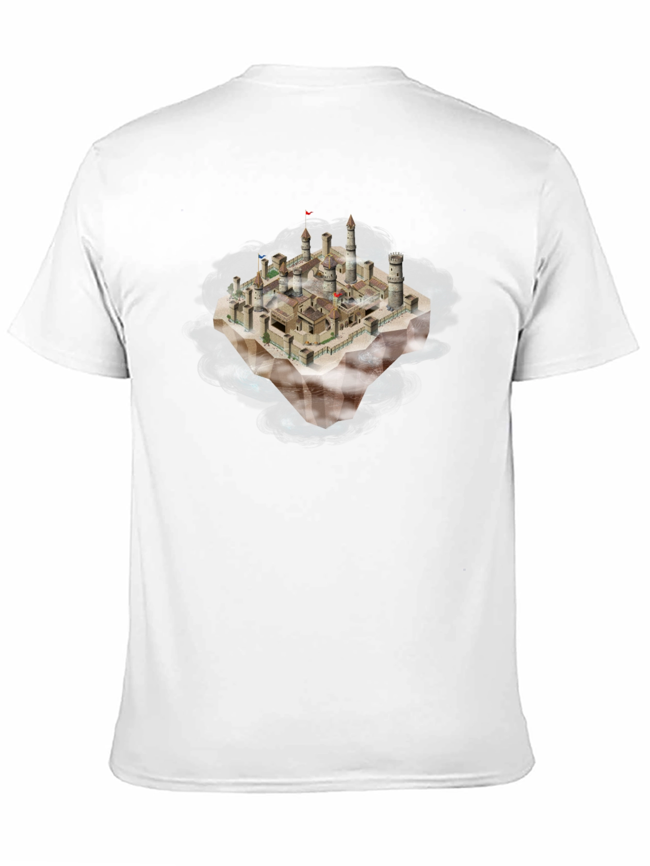 Fantasy Floating Island Castle T-Shirt