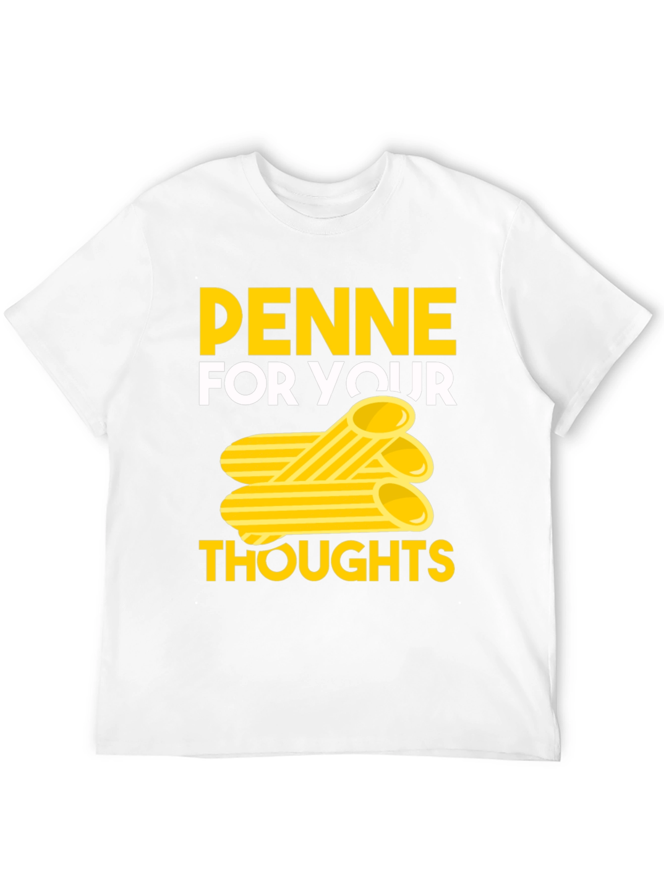 Penne For Your Thoughts Black Graphic Tee