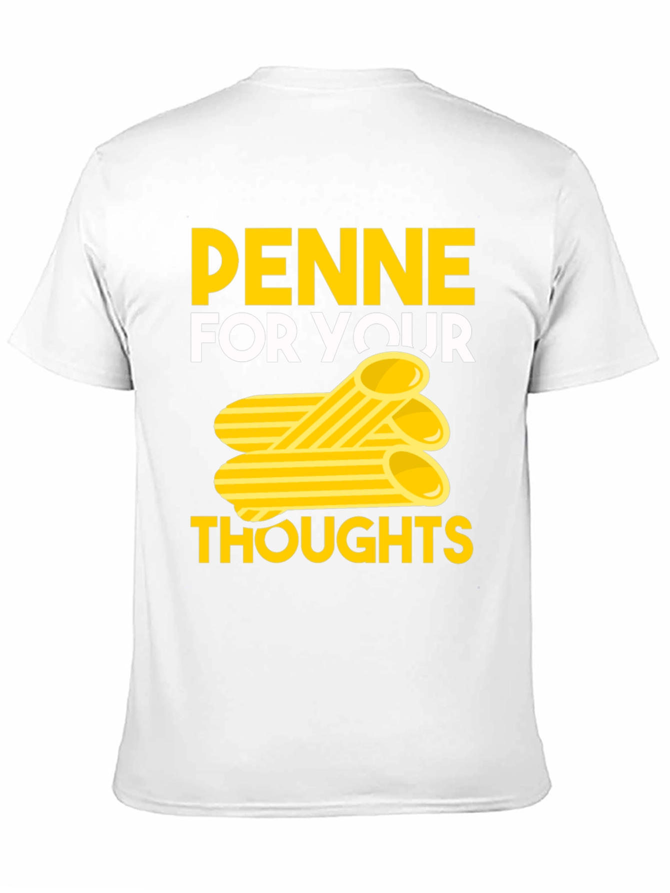 Penne For Your Thoughts Black Graphic Tee