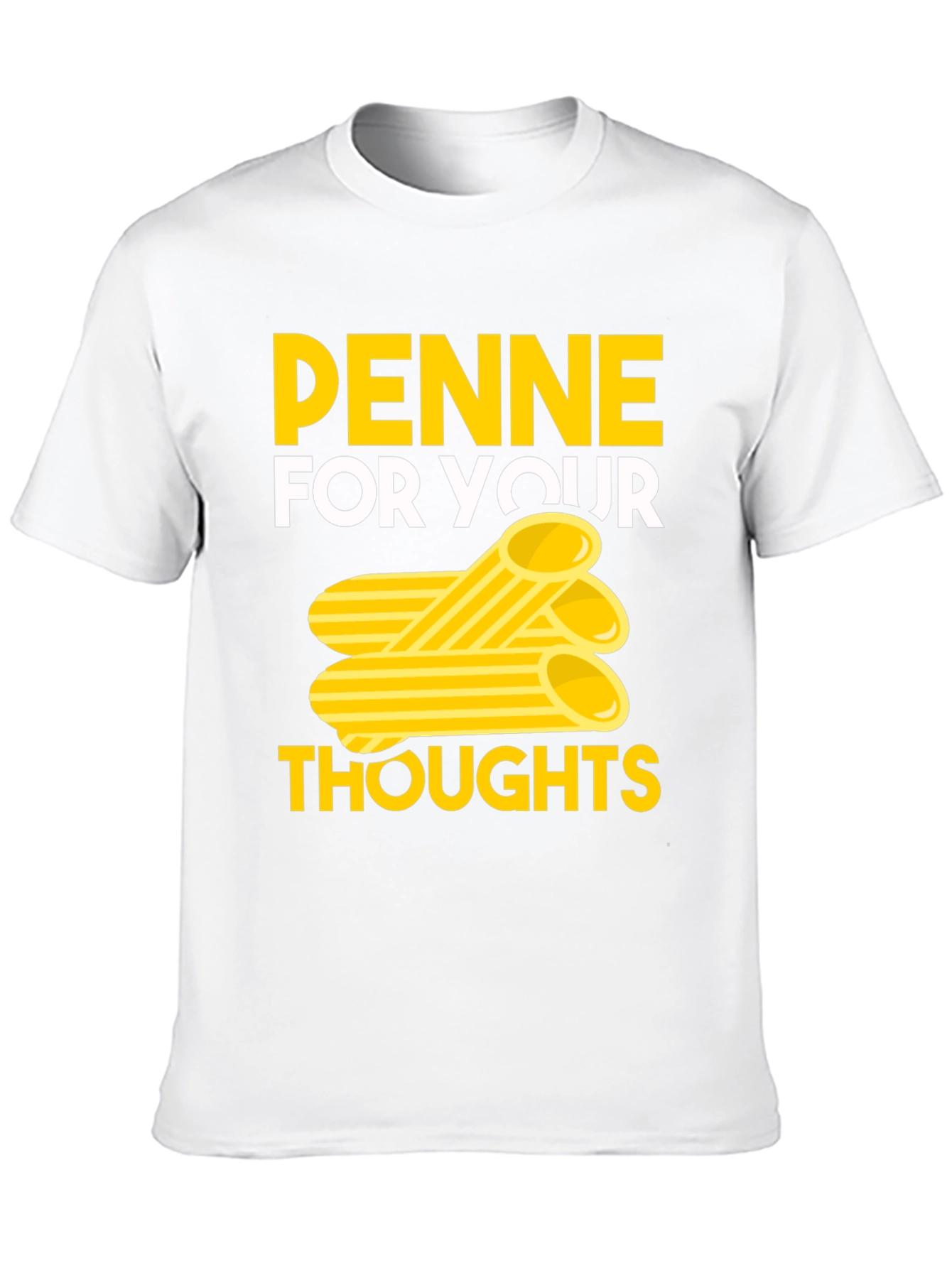 Penne For Your Thoughts Black Graphic Tee