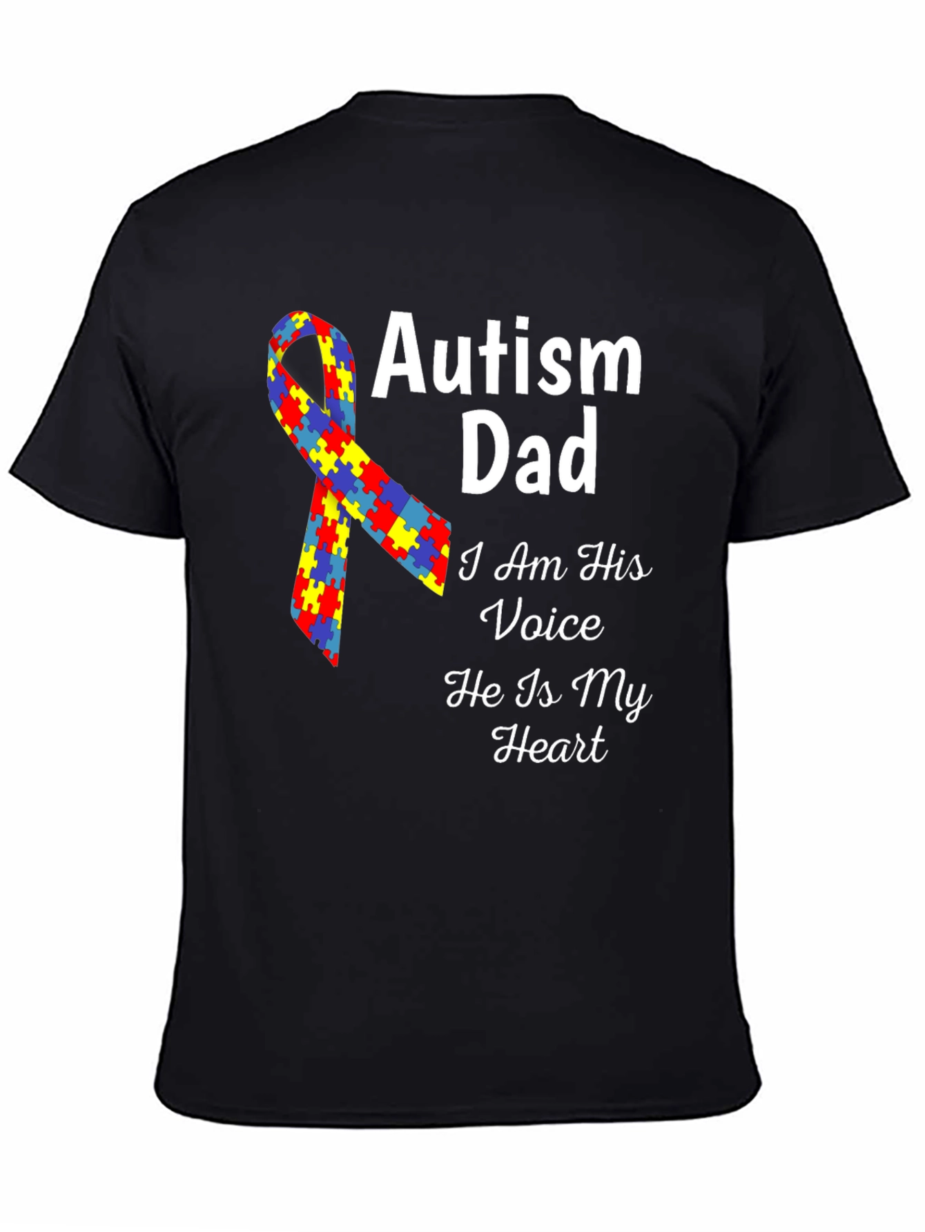 Autism Dad T-Shirt - Voice and Heart