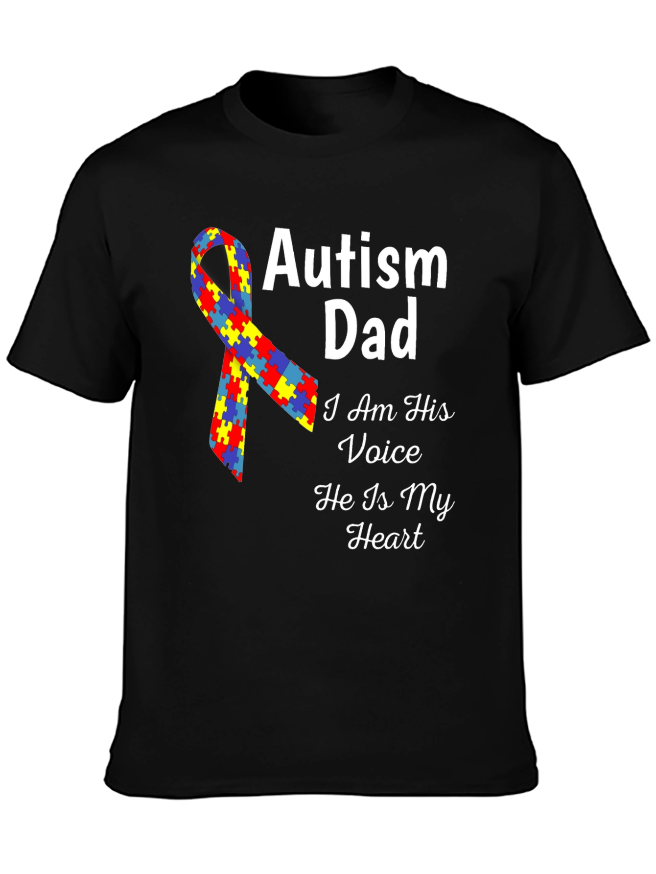 Autism Dad T-Shirt - Voice and Heart