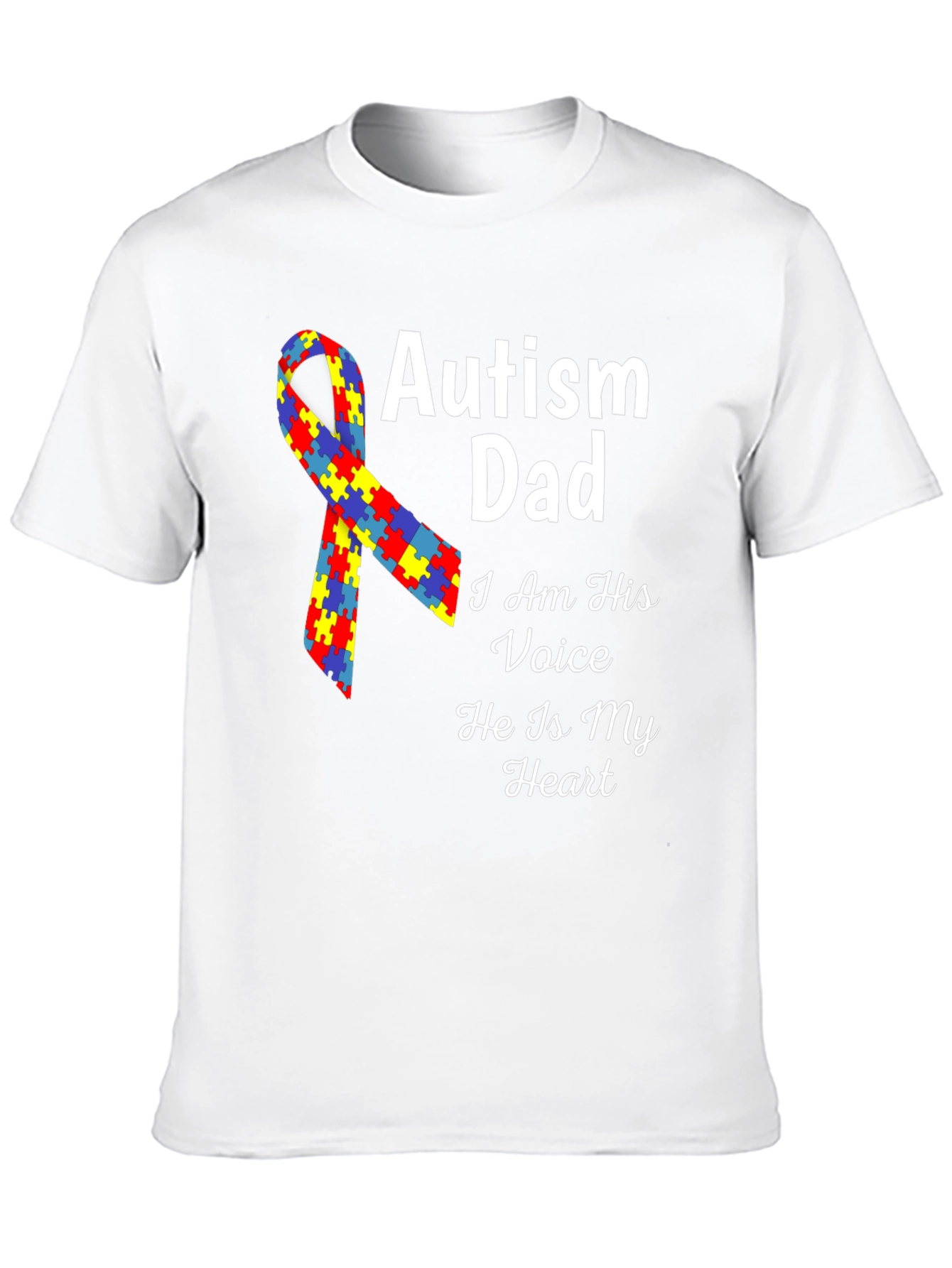Autism Dad T-Shirt - Voice and Heart