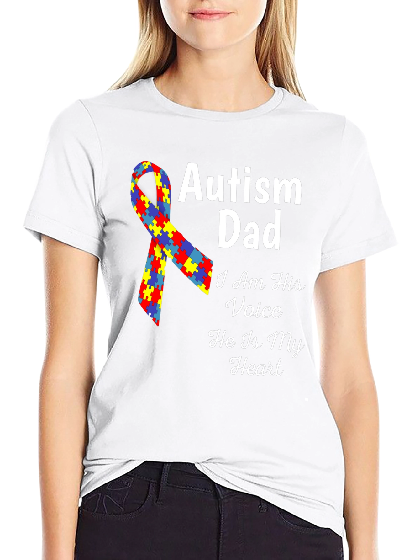 Autism Dad T-Shirt - Voice and Heart