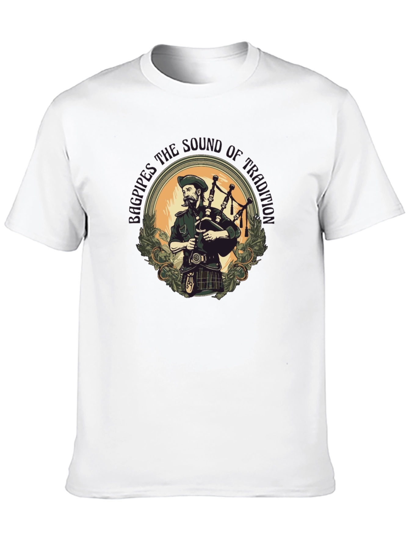 Scottish Bagpiper T-Shirt: Sound of Tradition