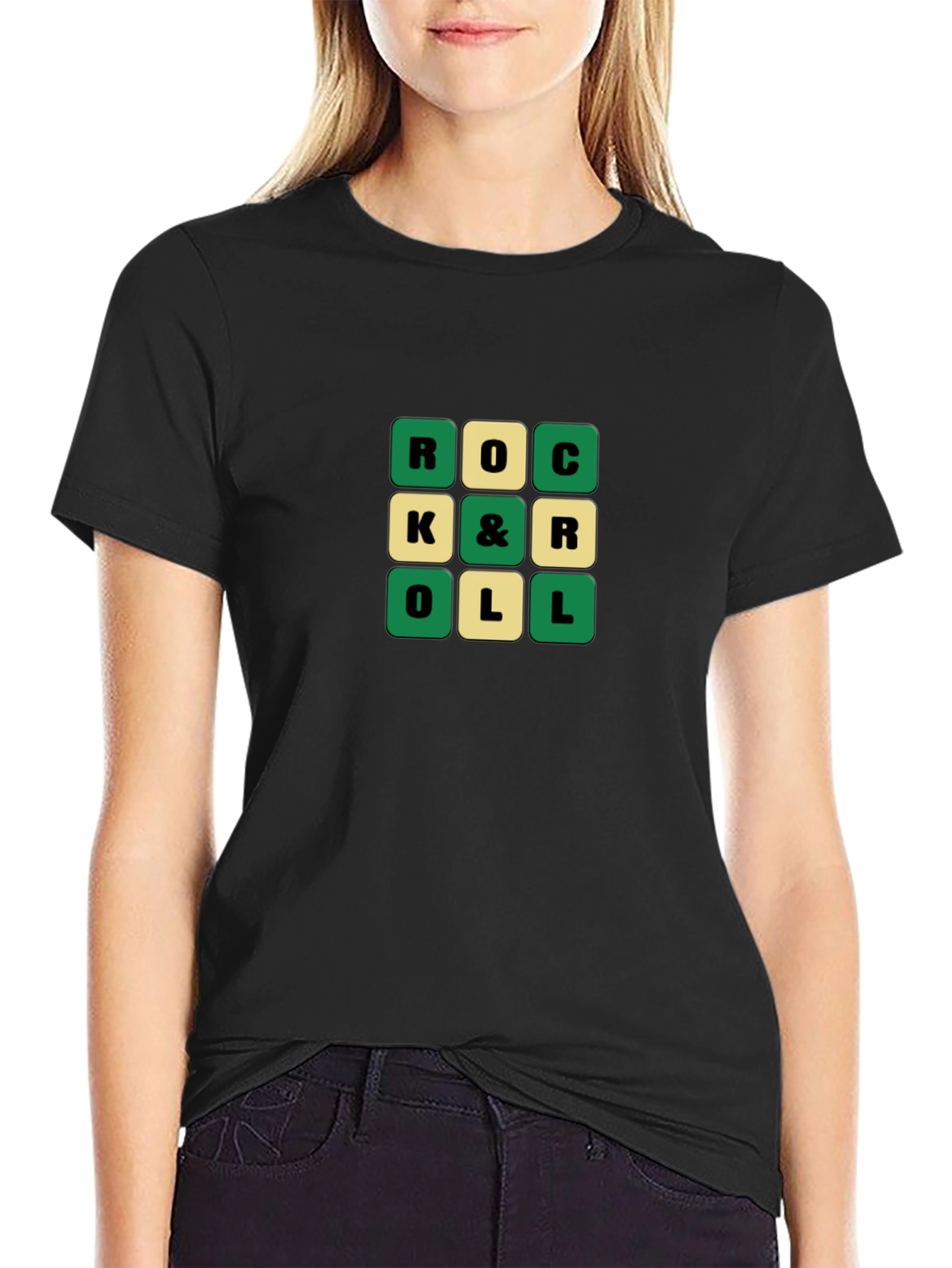 Retro Rock & Roll Word Game T-Shirt