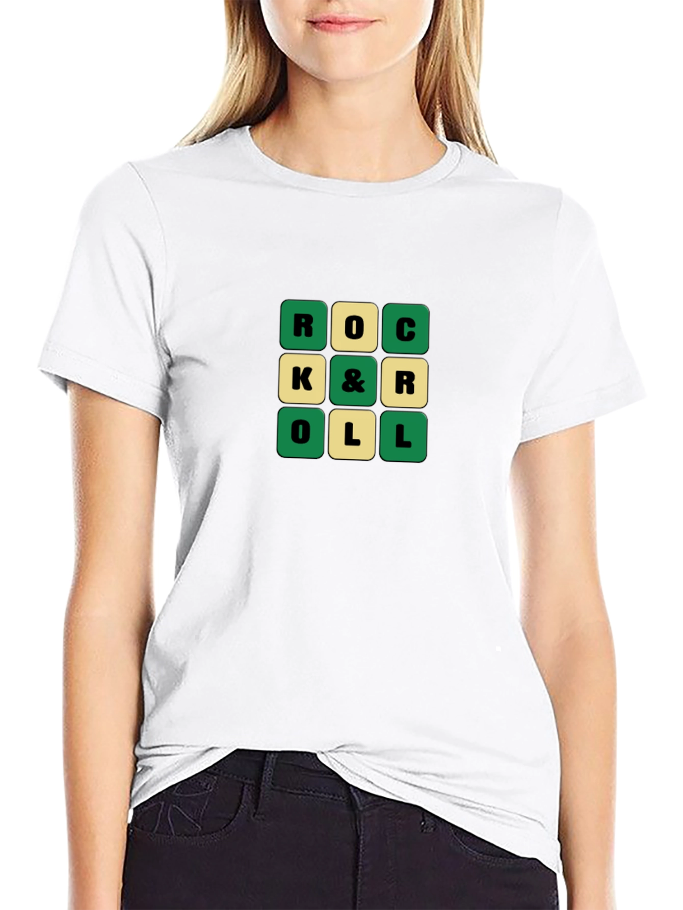 Retro Rock & Roll Word Game T-Shirt