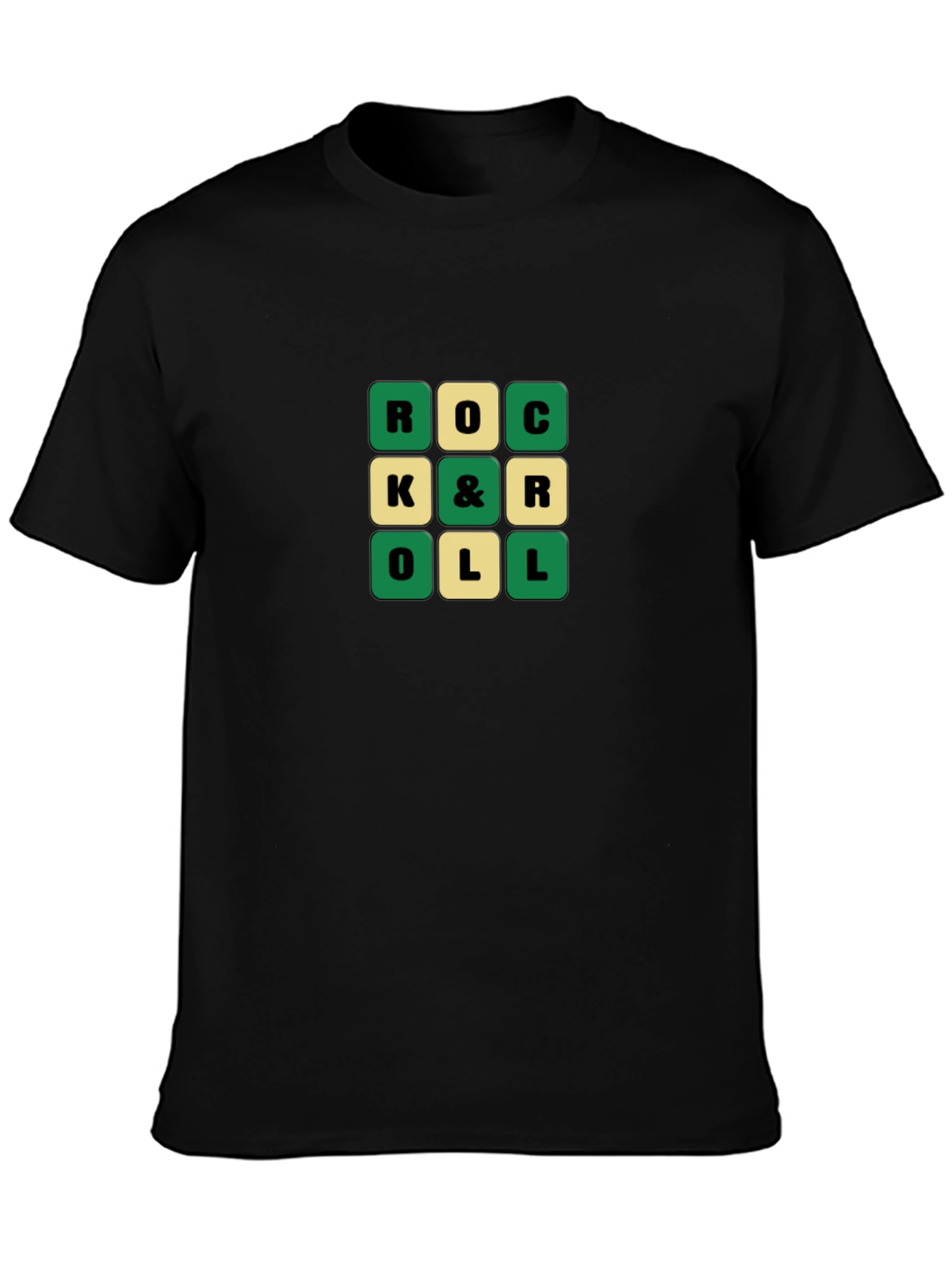 Retro Rock & Roll Word Game T-Shirt