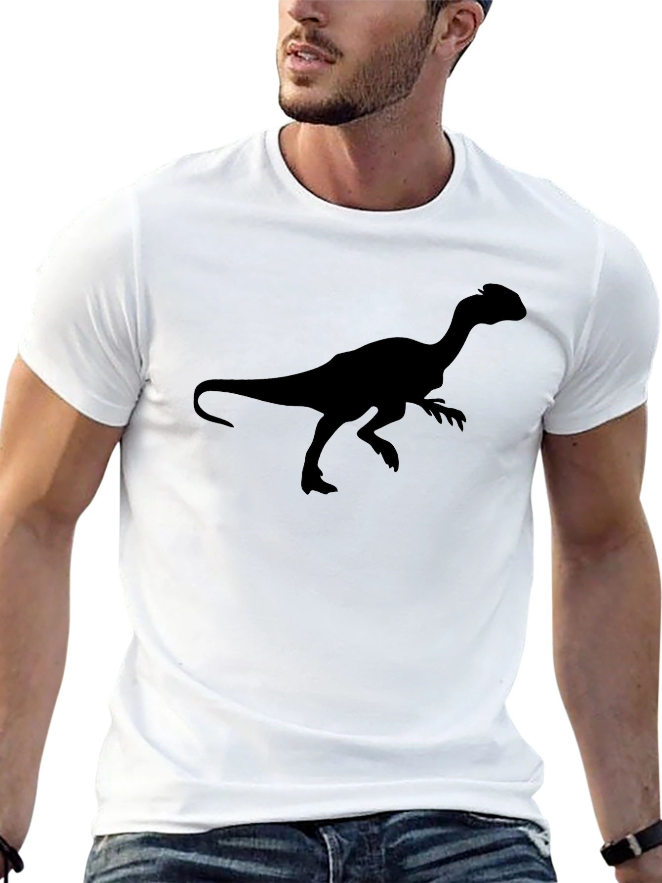 Dinosaur Silhouette Graphic T-Shirt