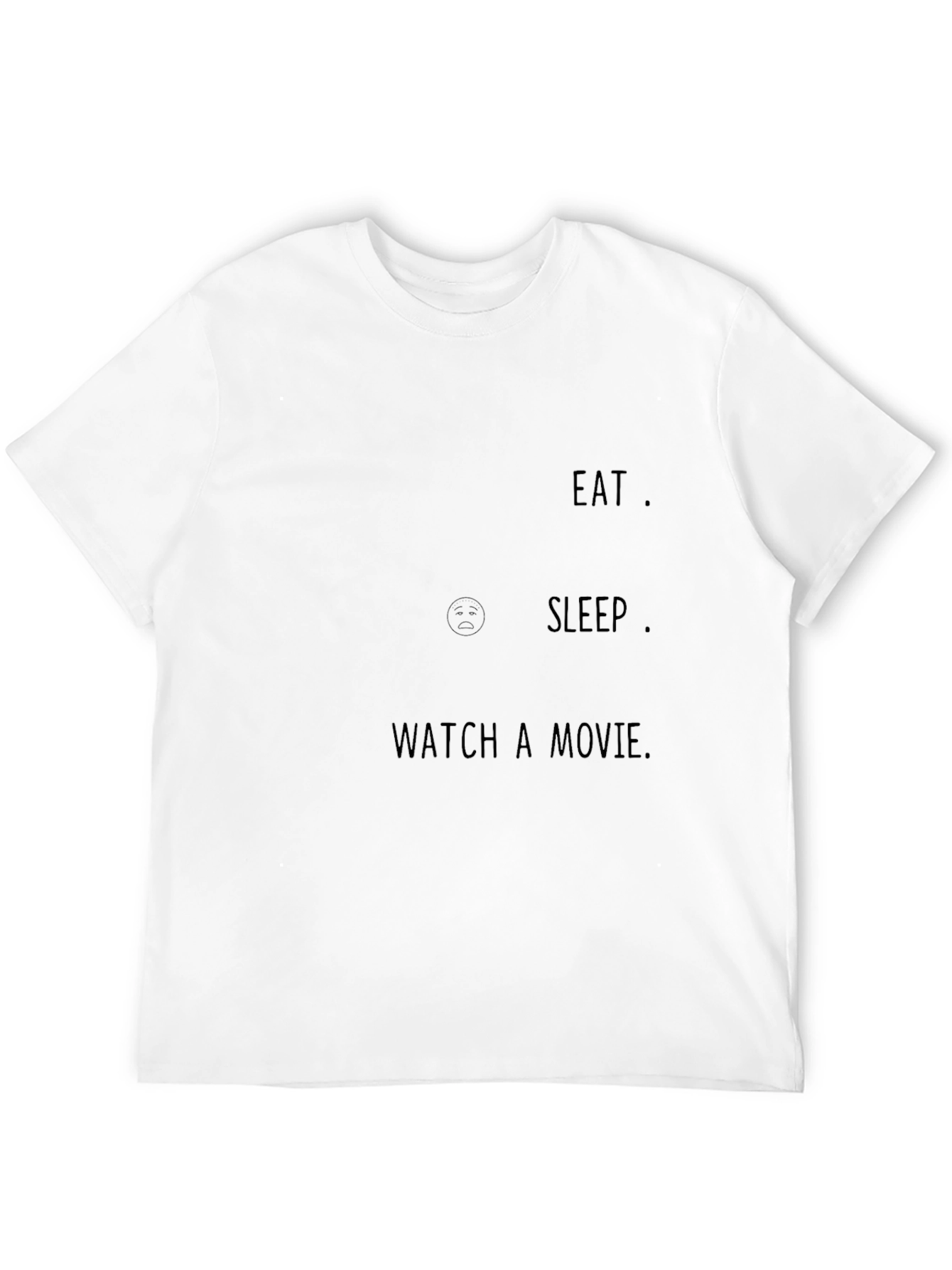 Eat Sleep Watch Movie Graphic Tee