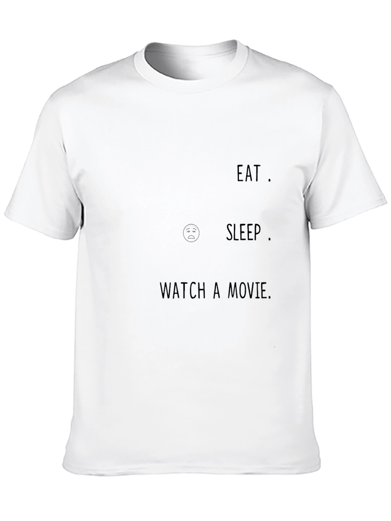 Eat Sleep Watch Movie Graphic Tee