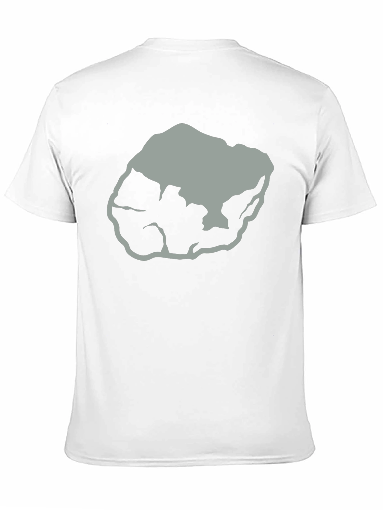 Abstract Rock Graphic Tee - Black Cotton T-Shirt