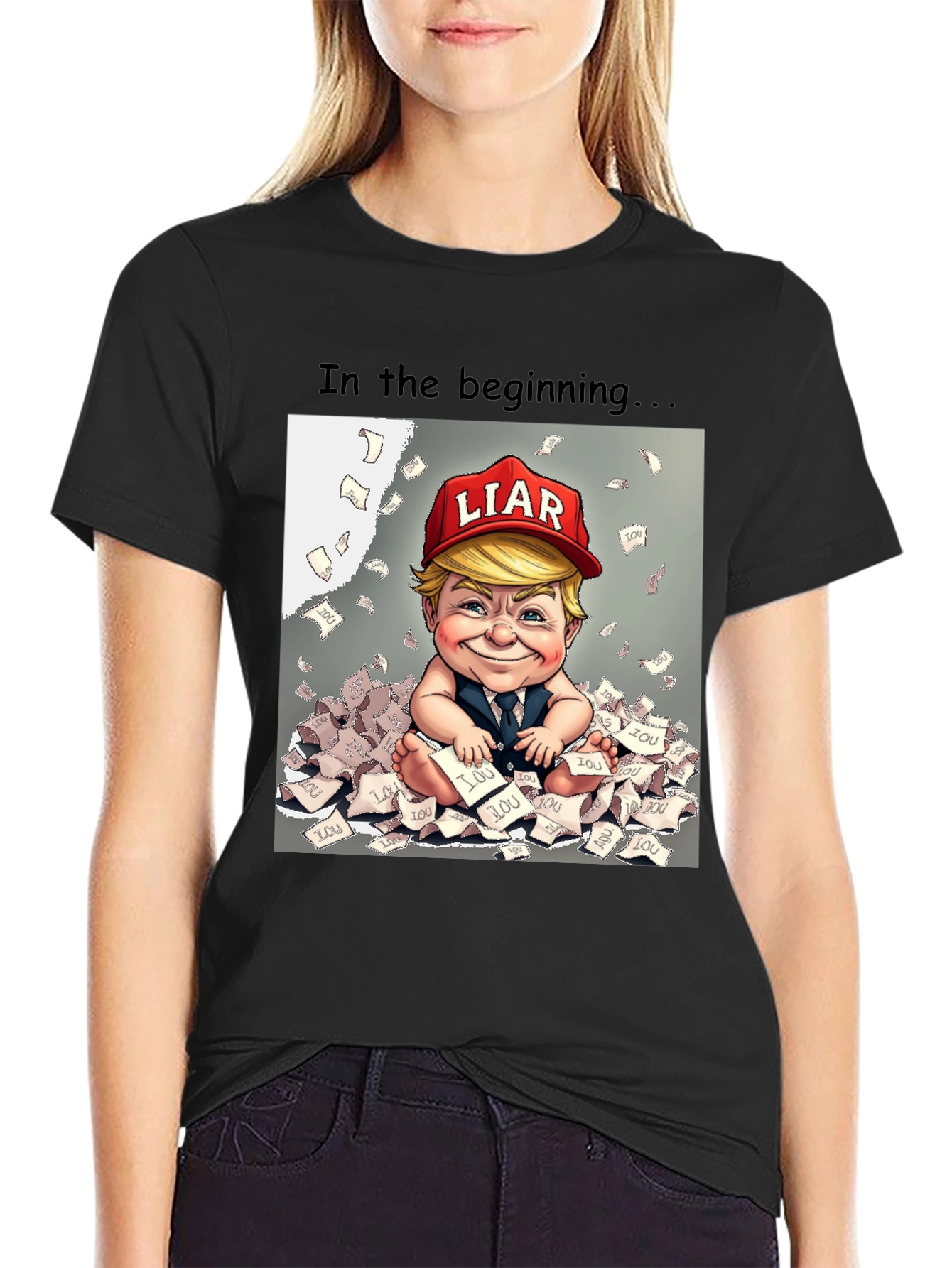 Political Humor T-Shirt - In the Beginning