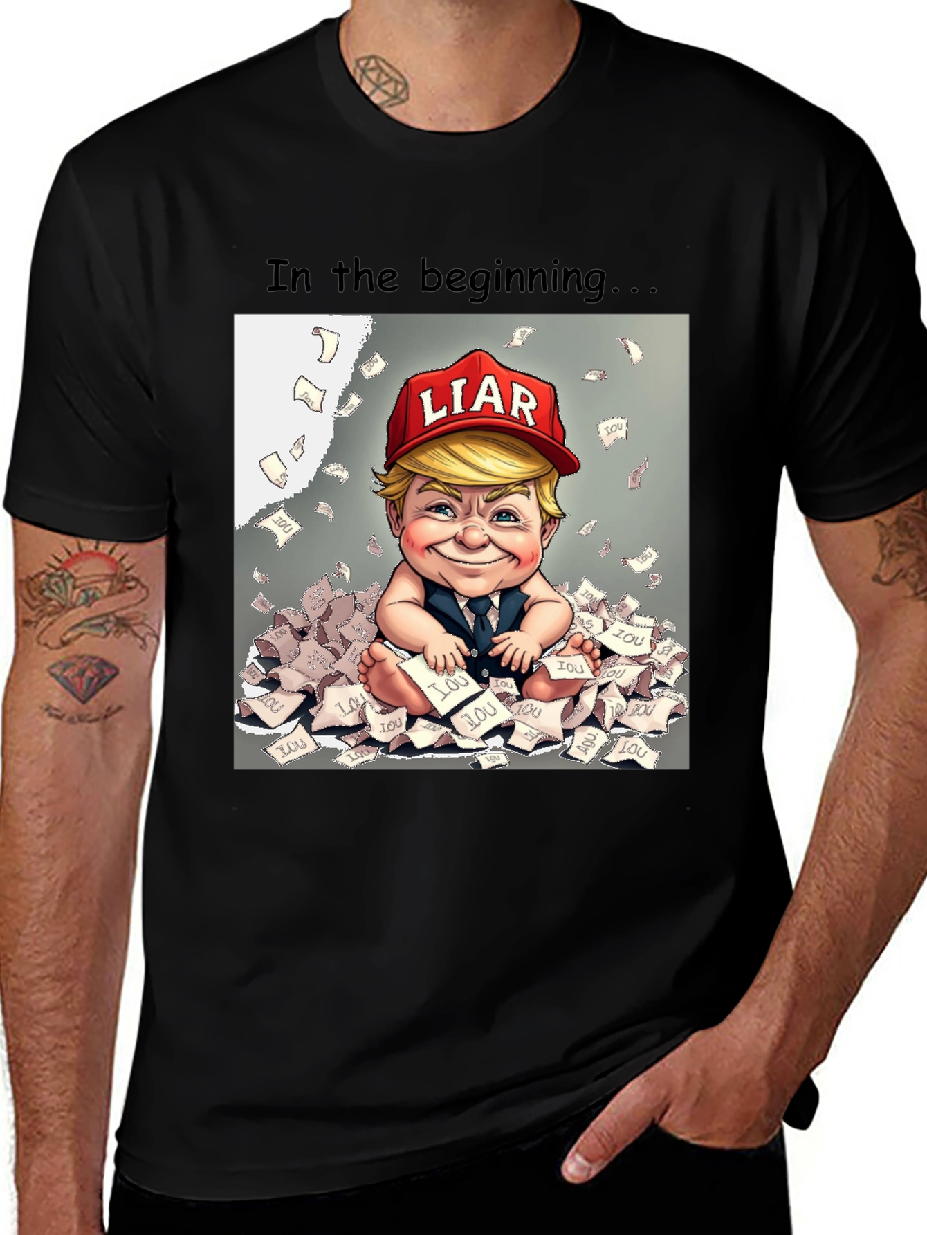 Political Humor T-Shirt - In the Beginning