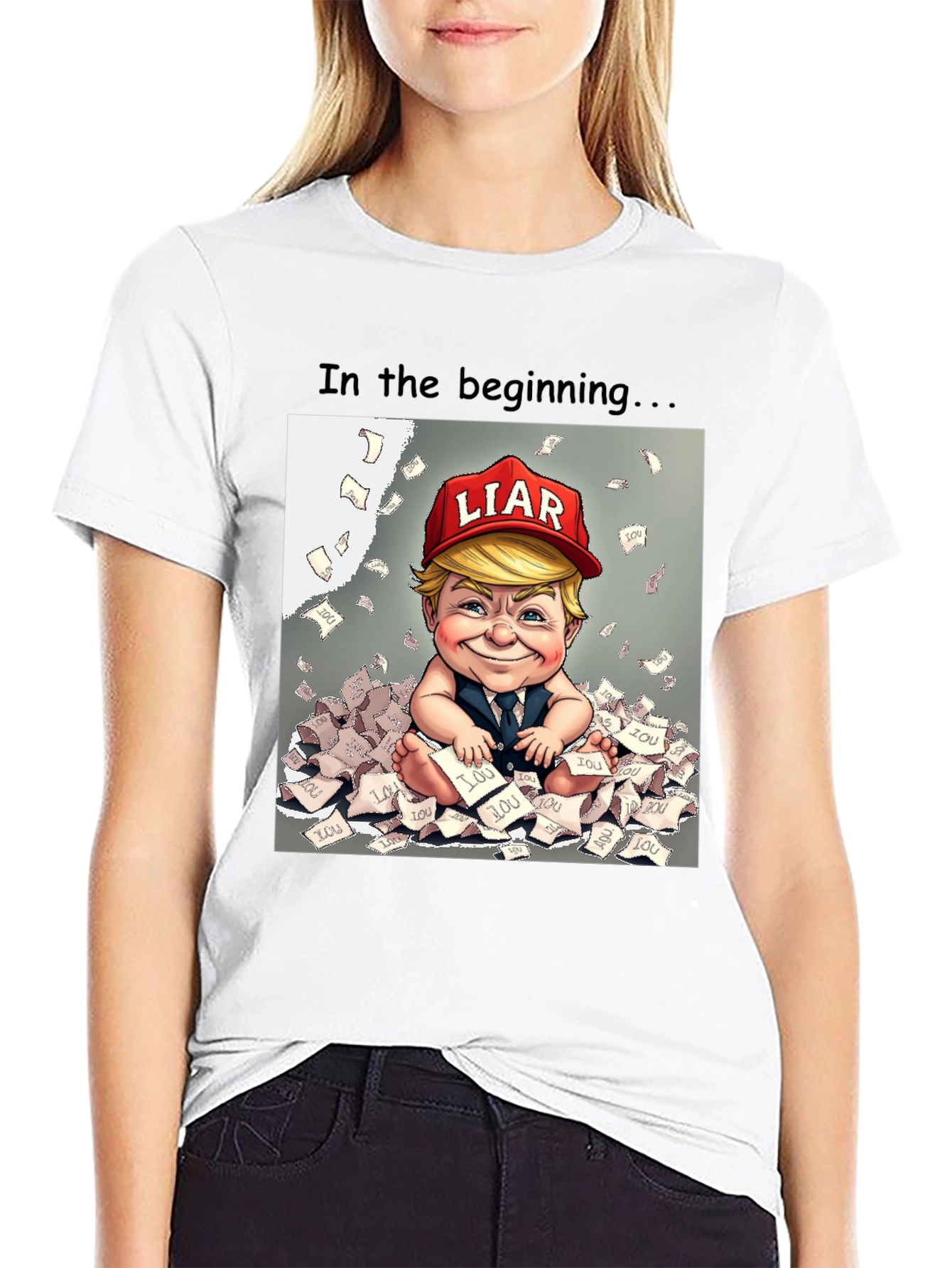 Political Humor T-Shirt - In the Beginning