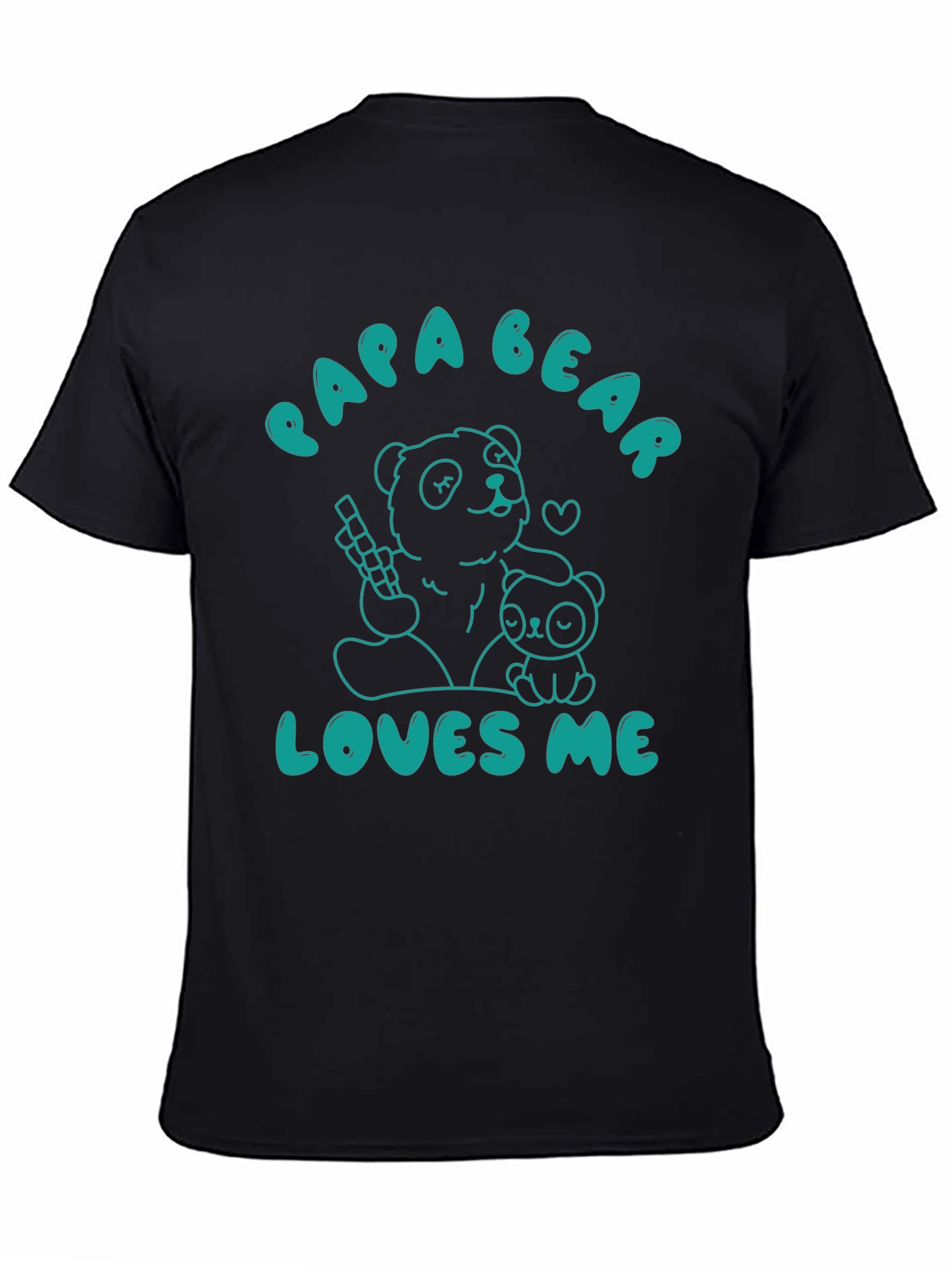 Papa Bear Loves Me T-Shirt Cute Panda Tee