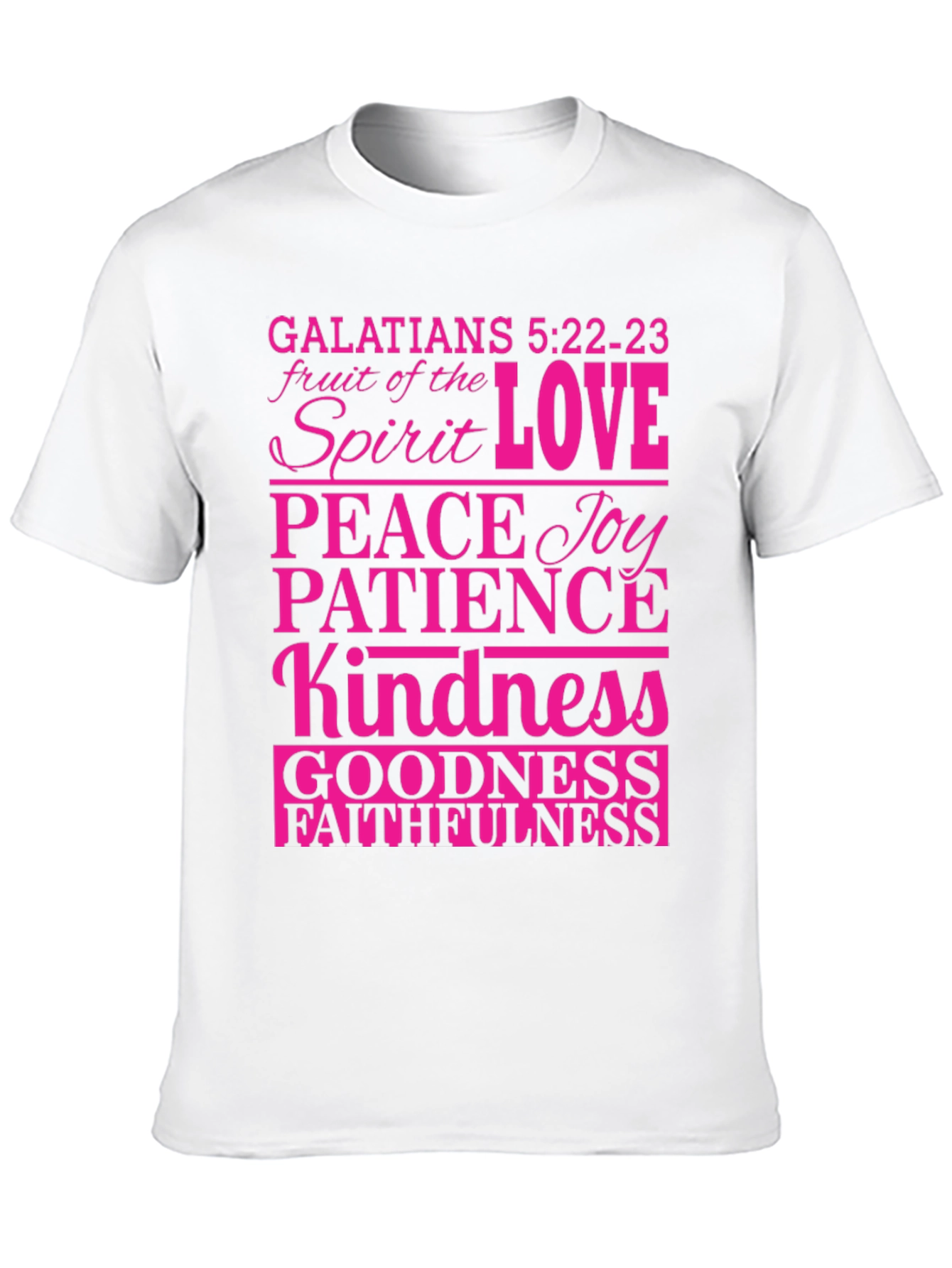Fruit of the Spirit Bible Verse Graphic T-Shirt