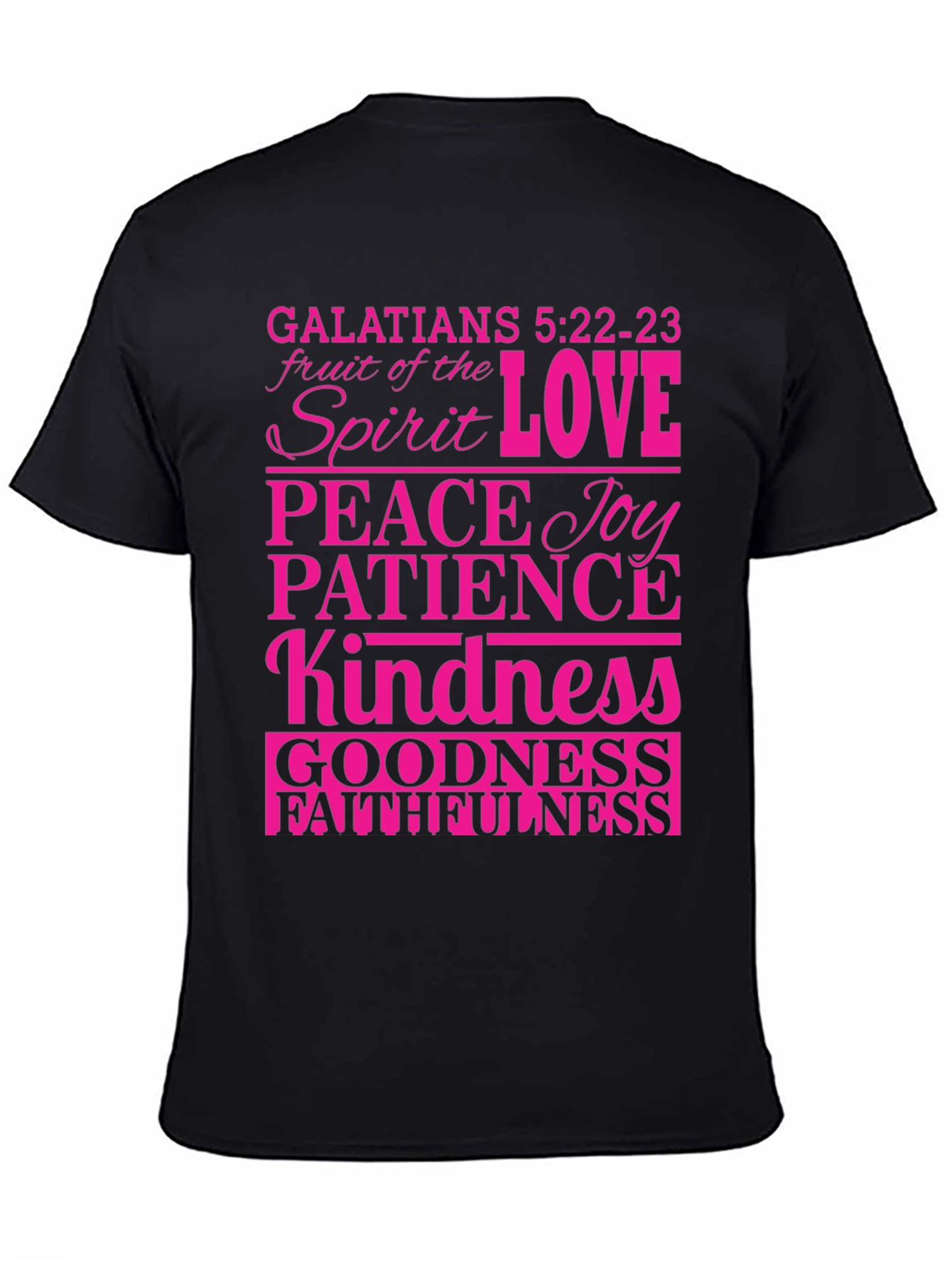 Fruit of the Spirit Bible Verse Graphic T-Shirt