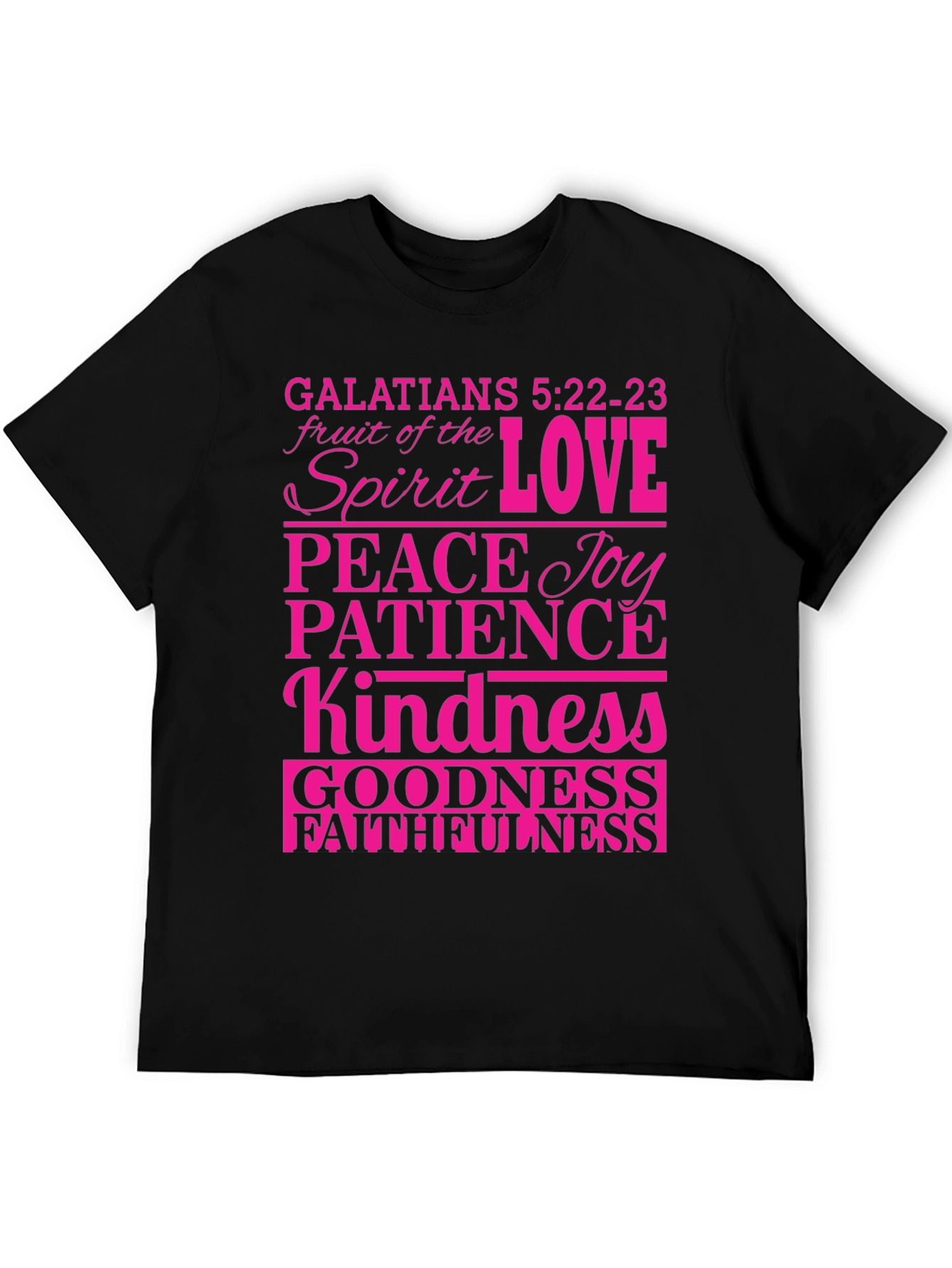 Fruit of the Spirit Bible Verse Graphic T-Shirt