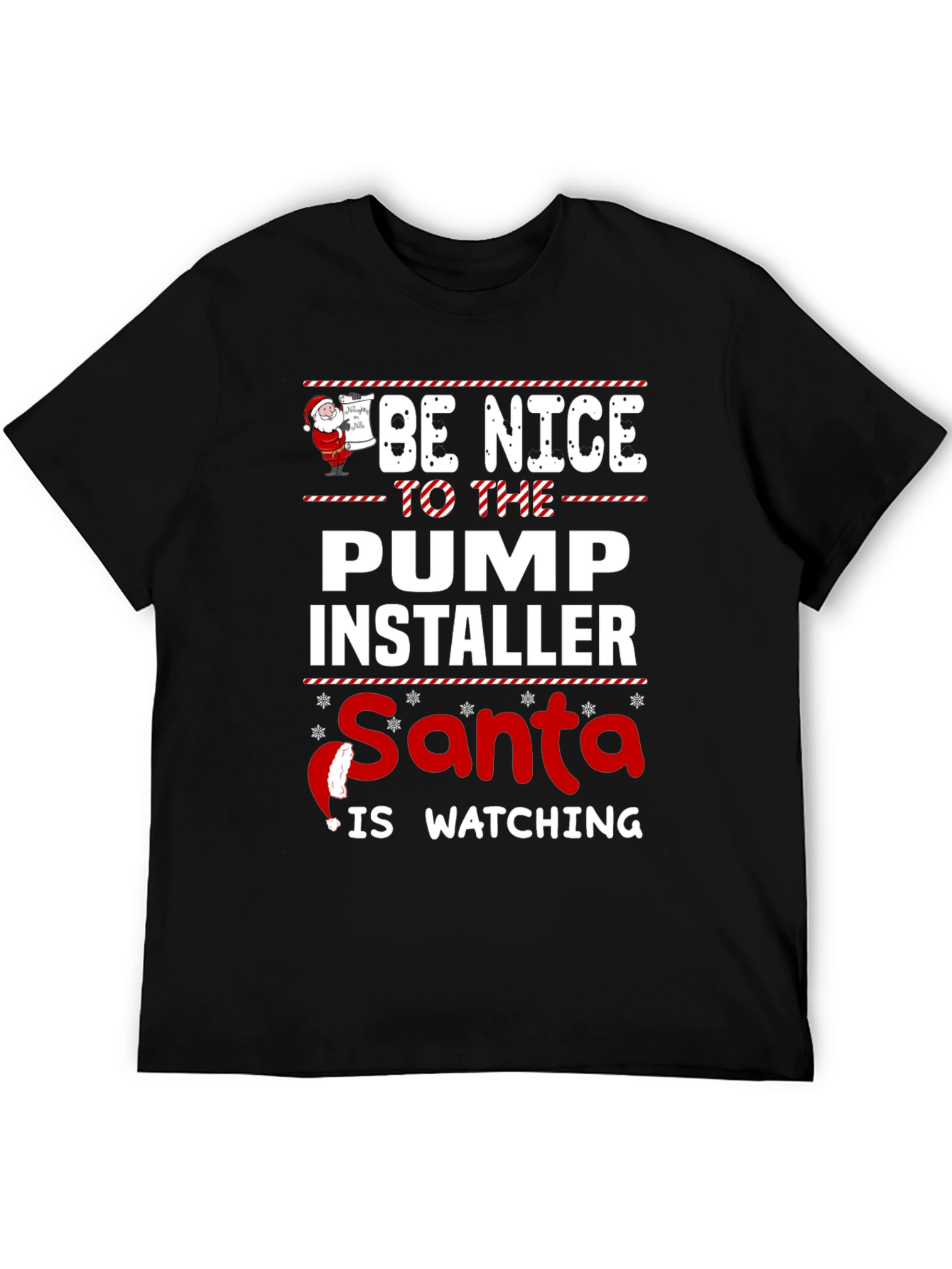 Funny Christmas Pump Installer T-Shirt