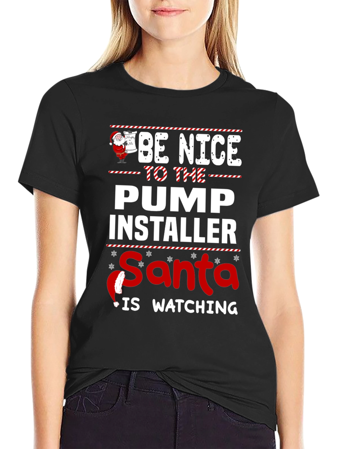 Funny Christmas Pump Installer T-Shirt