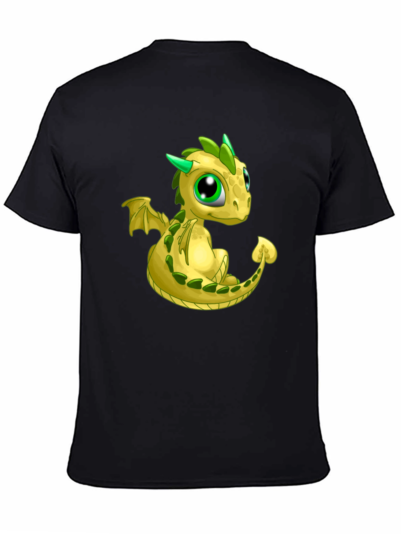 Cute Dragon Graphic Tee - Black T-Shirt