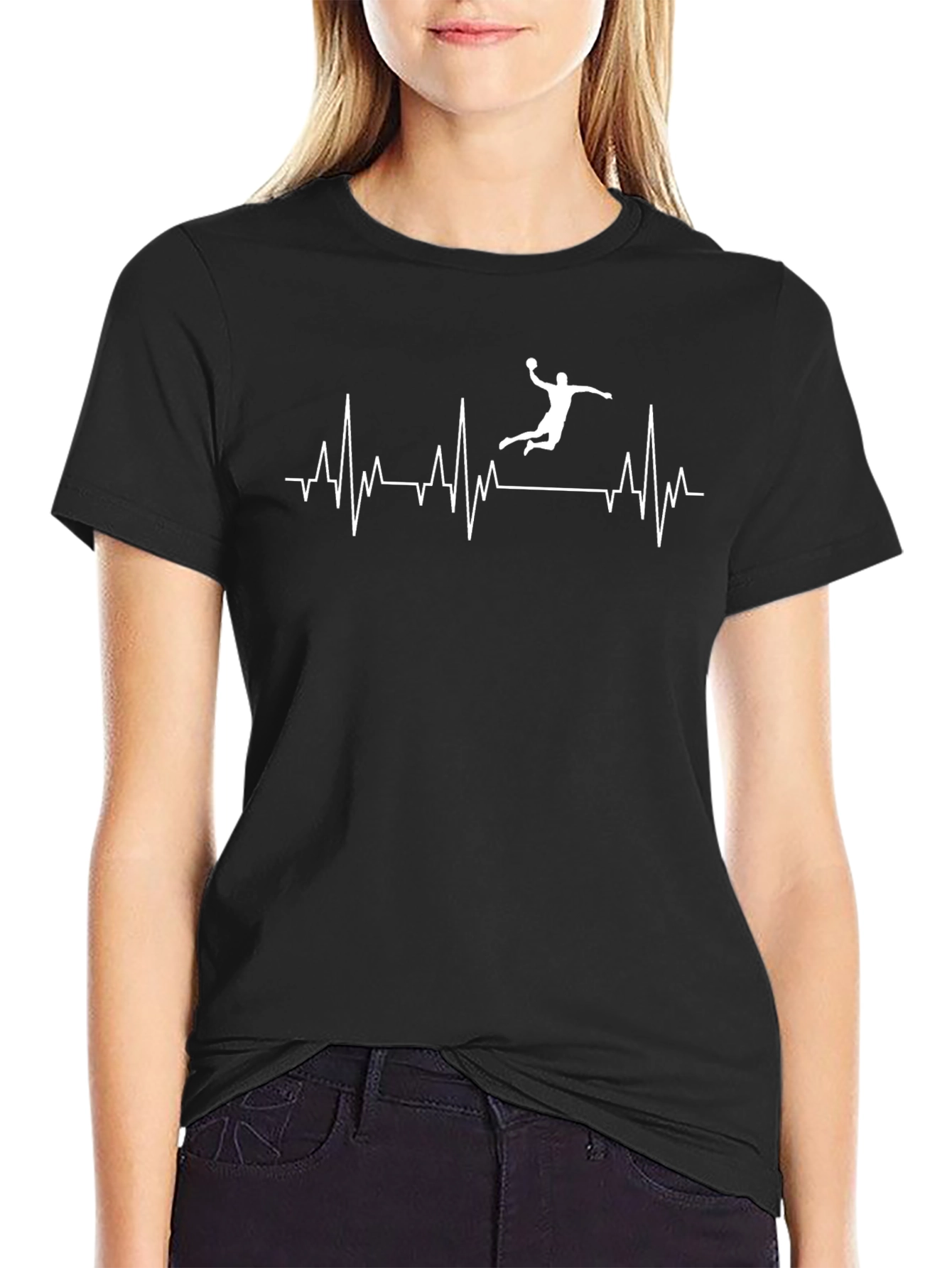 Handball Heartbeat T-Shirt - Passionate Player Tee
