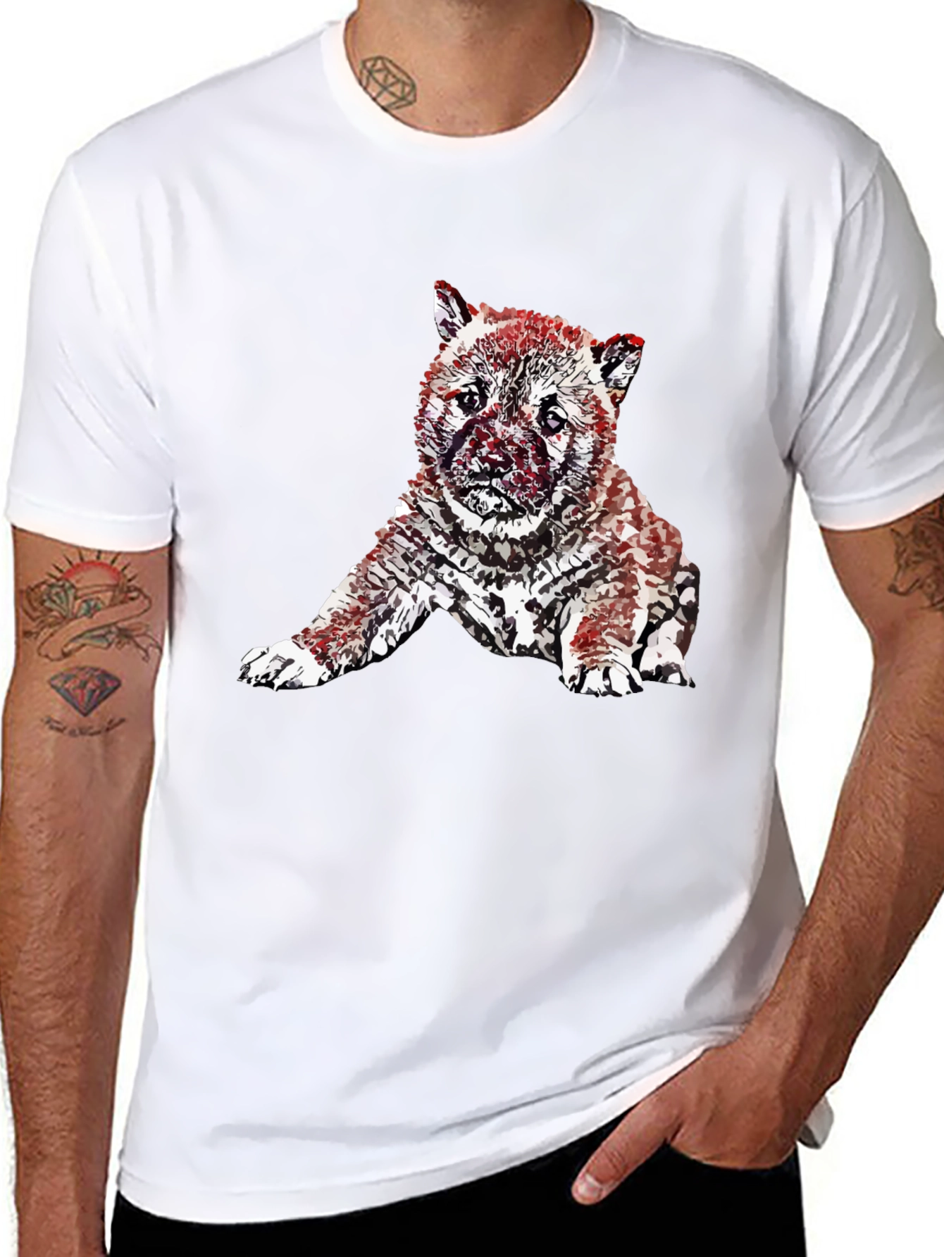 Cool Puppy Graphic Tee - Modern Streetwear Style