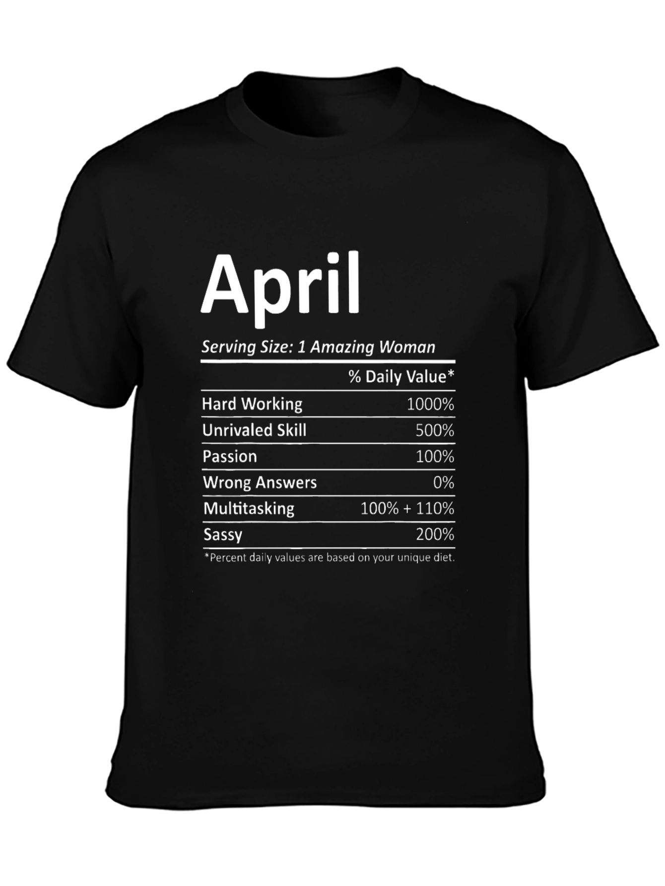 April Amazing Woman T-Shirt