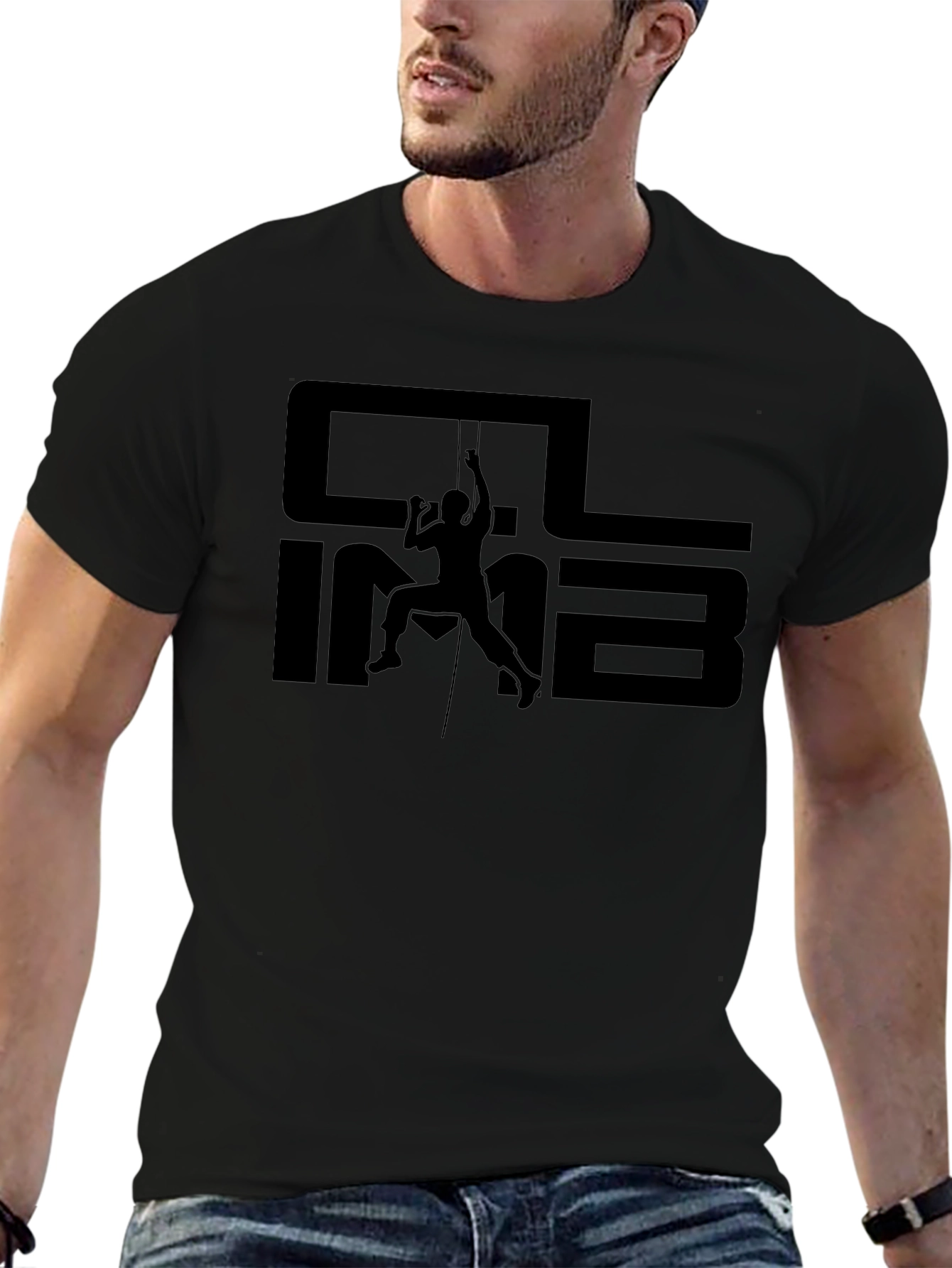Climb Graphic T-Shirt - Black
