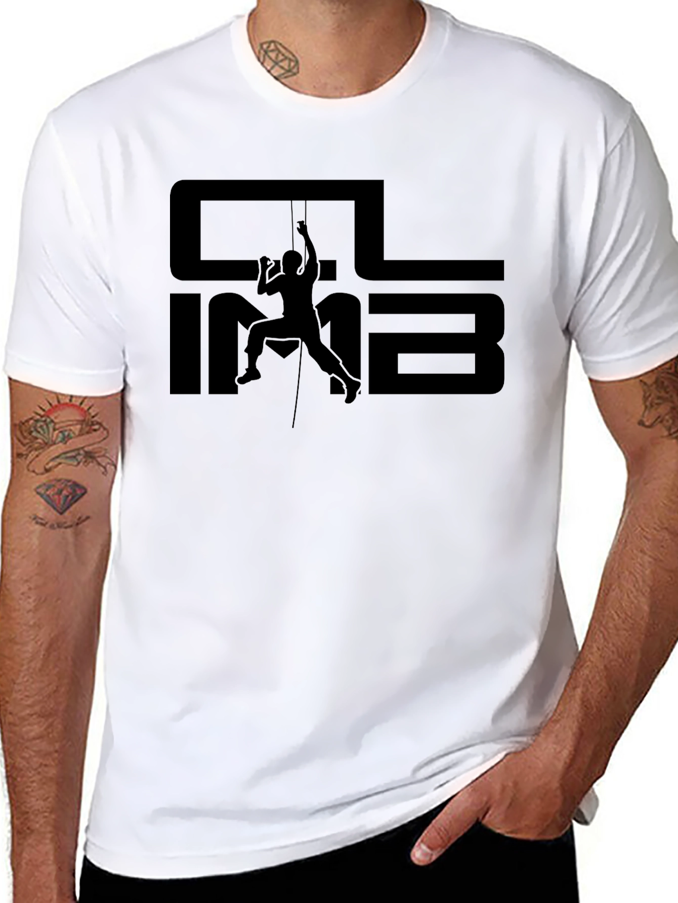 Climb Graphic T-Shirt - Black
