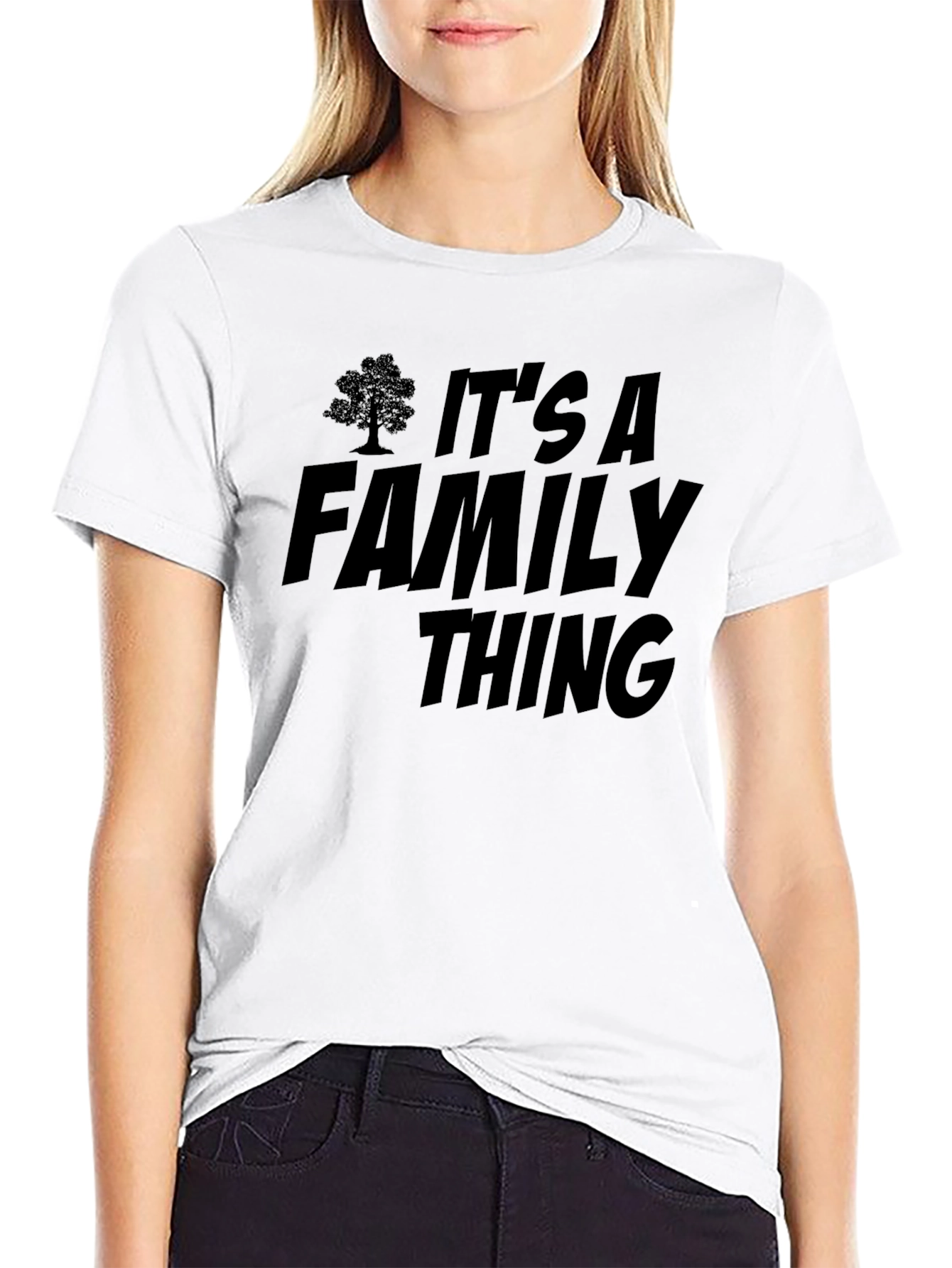 Its a Family Thing Black T-Shirt