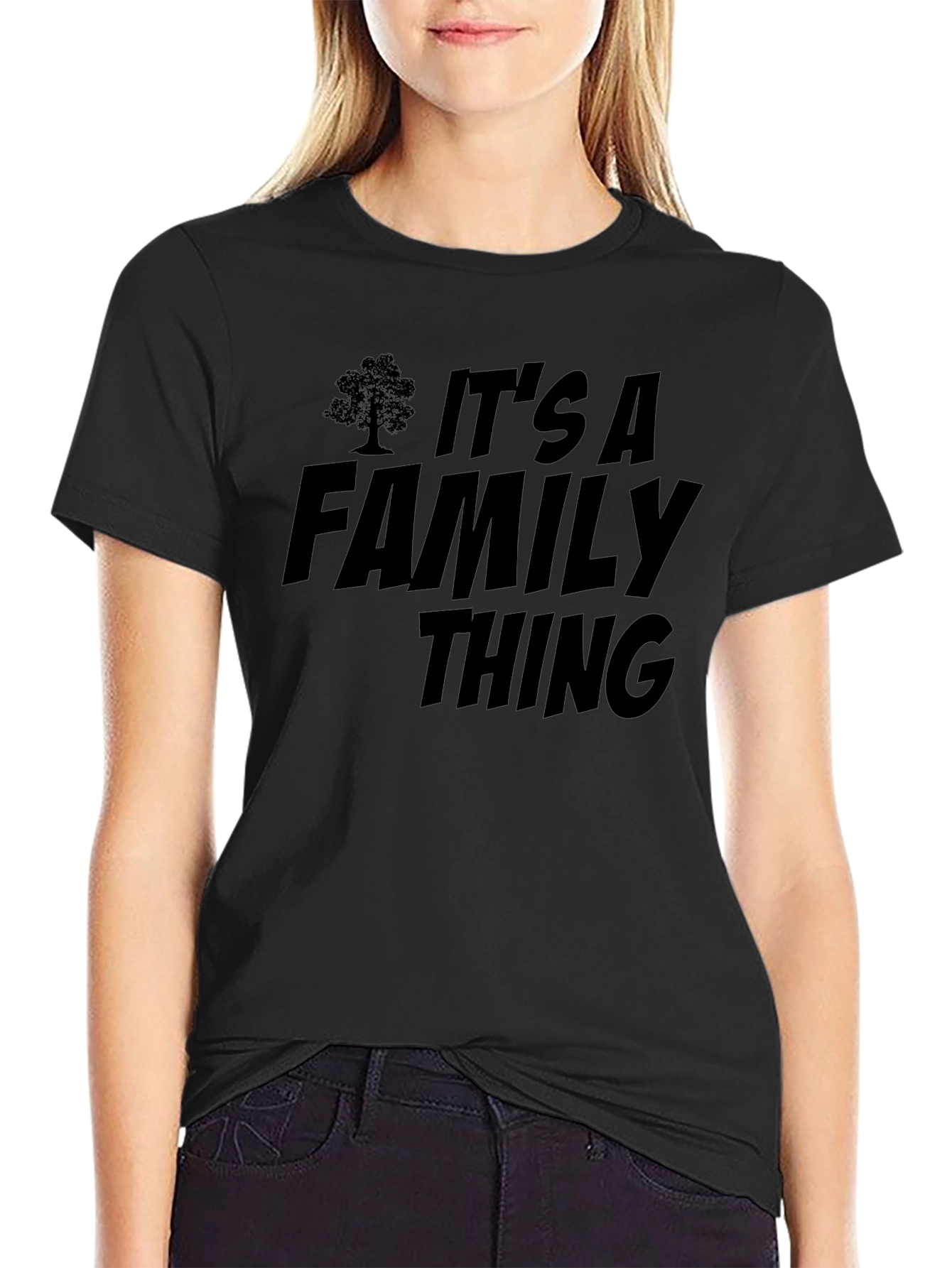 Its a Family Thing Black T-Shirt