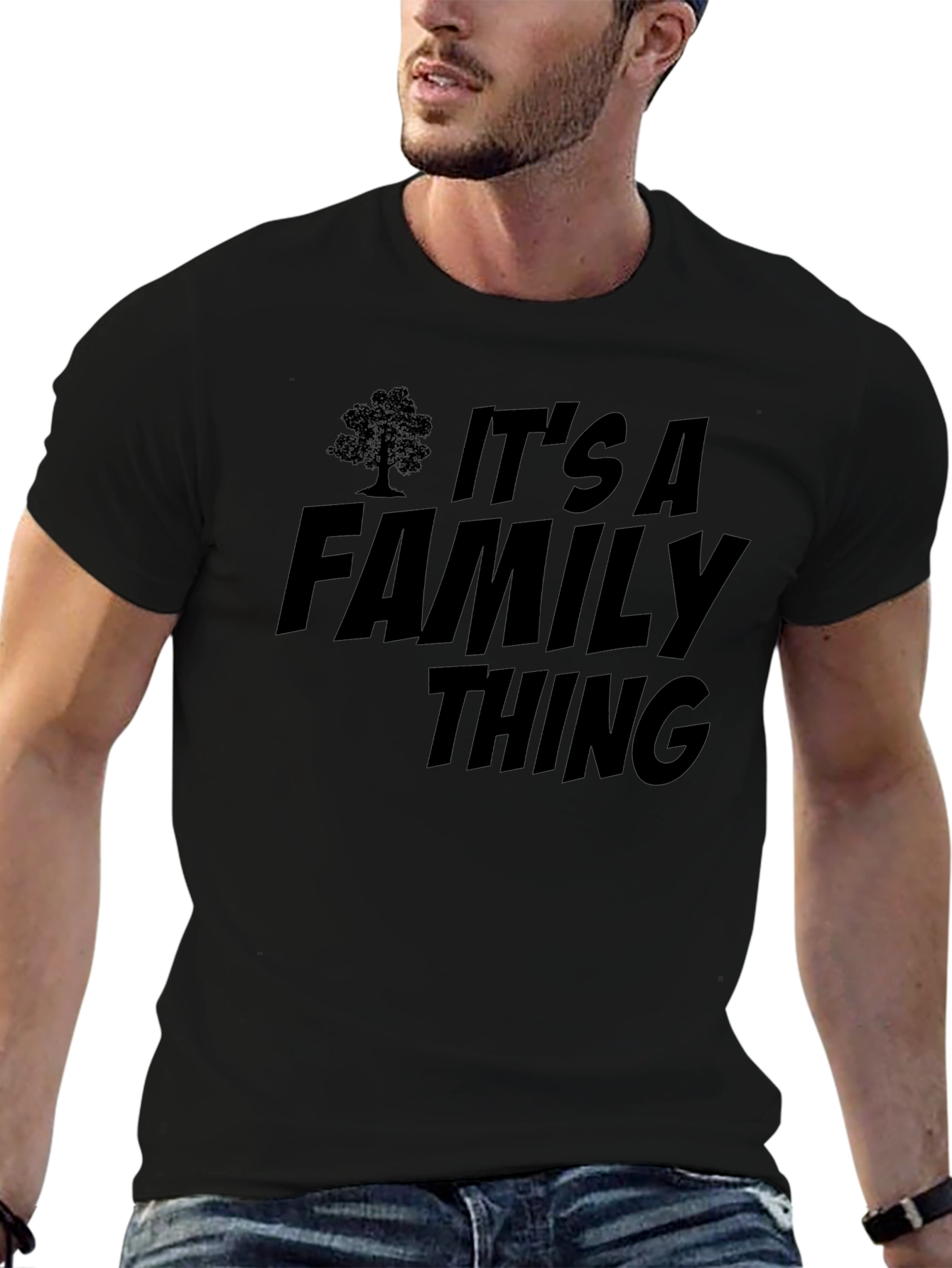 Its a Family Thing Black T-Shirt