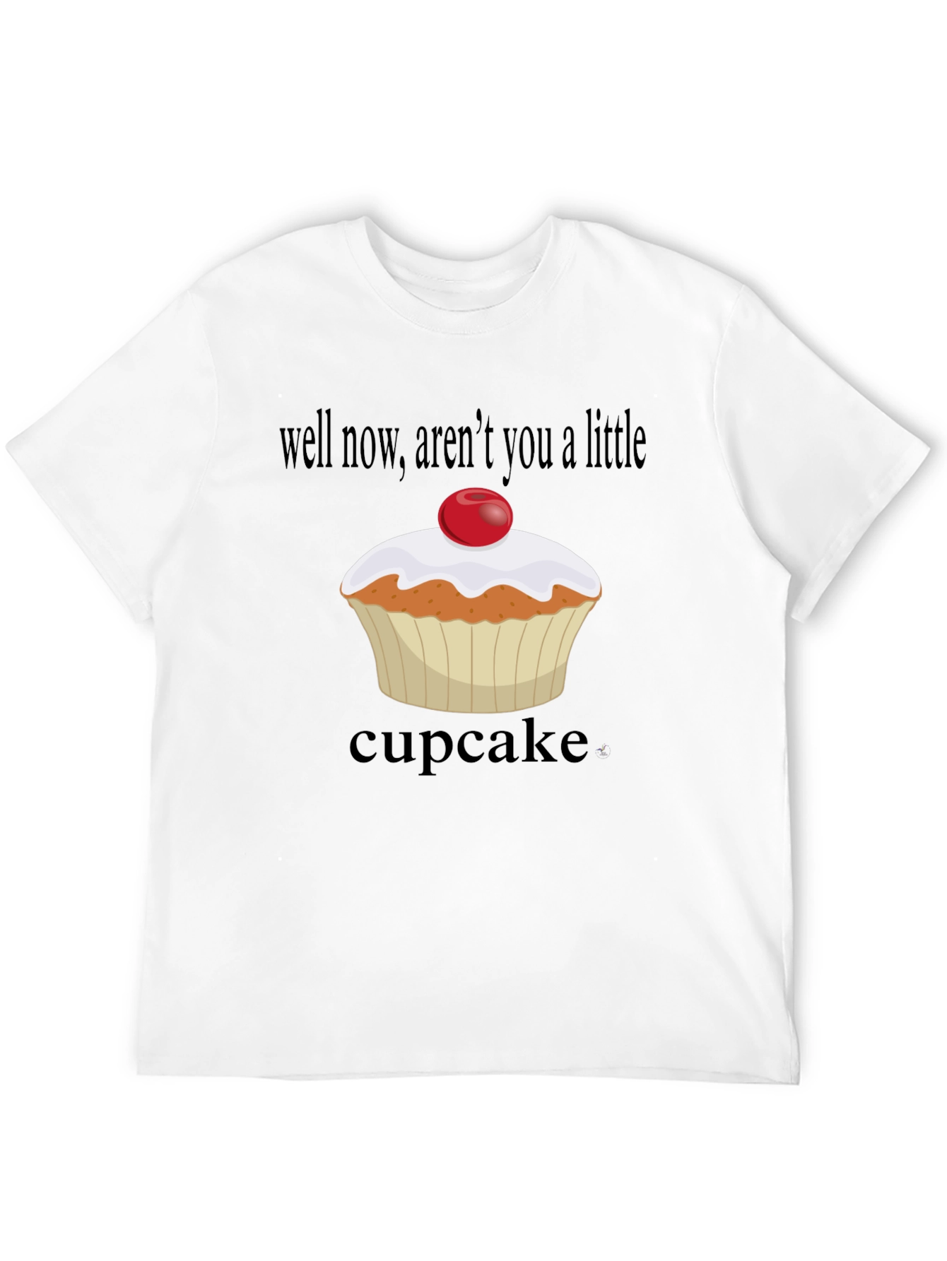 Cupcake T-Shirt: Arent You A Little Cupcake? Black Tee