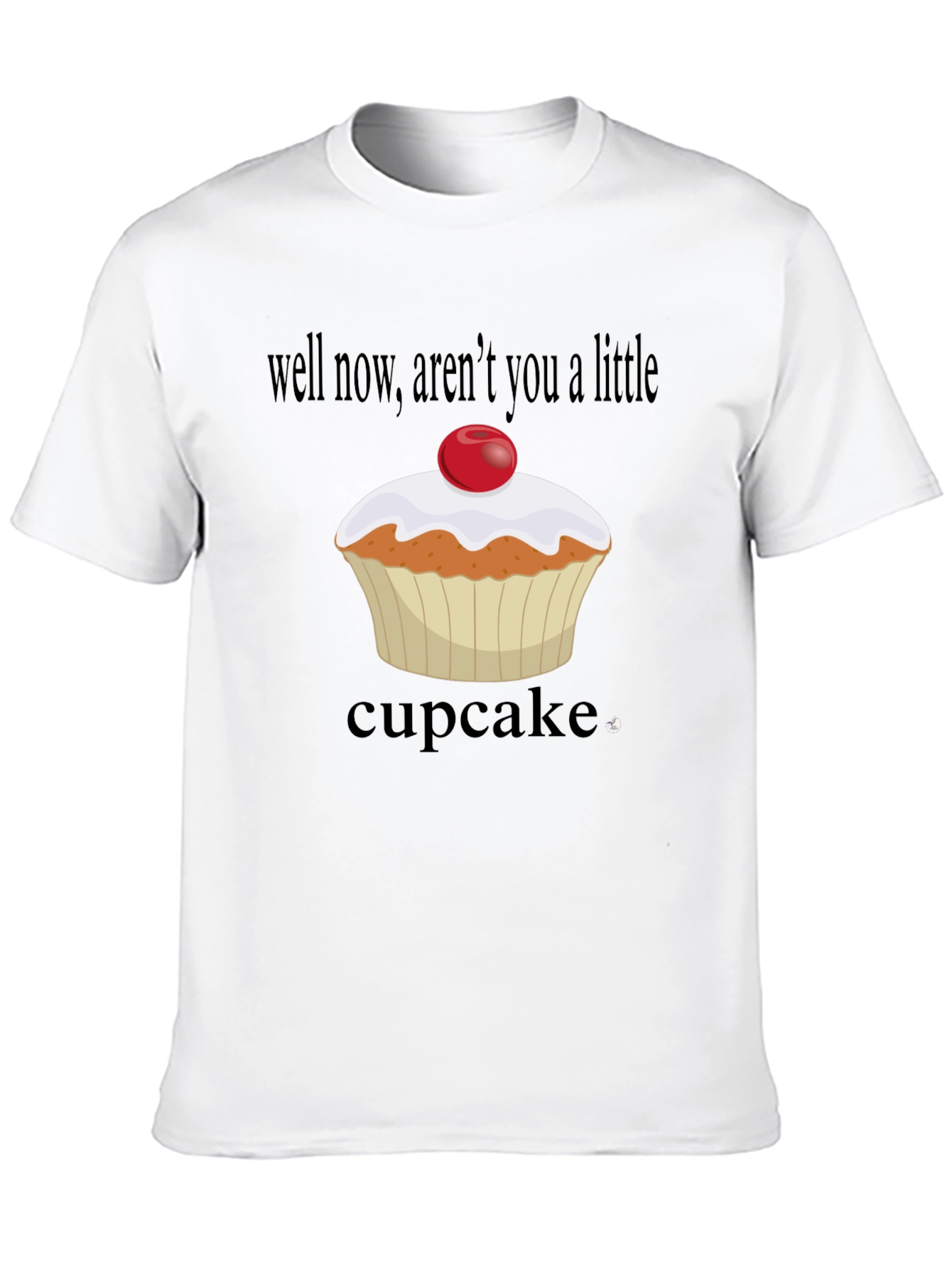 Cupcake T-Shirt: Arent You A Little Cupcake? Black Tee