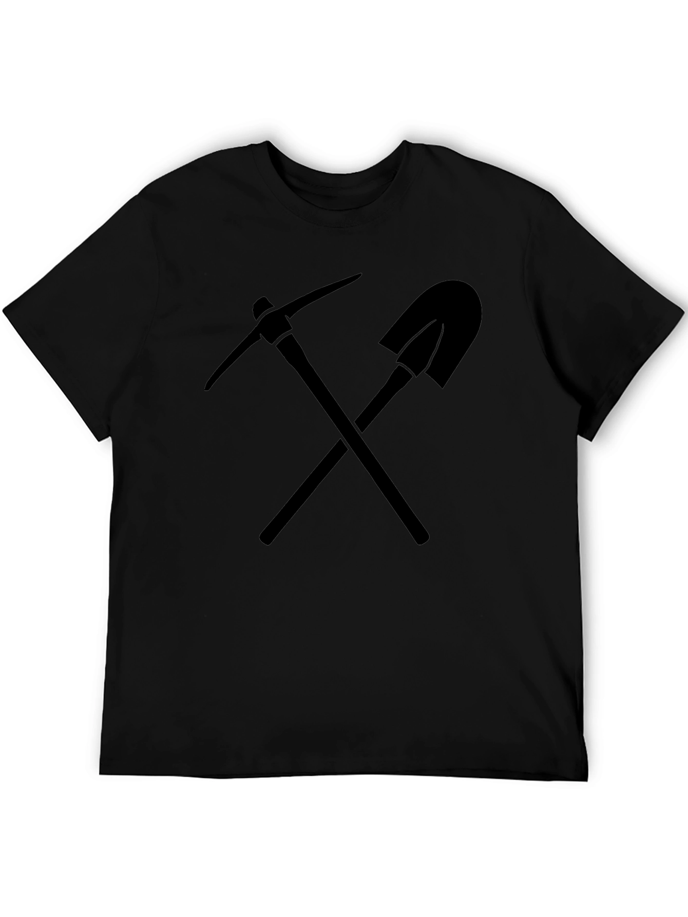 Pickaxe & Shovel Graphic Tee - Black