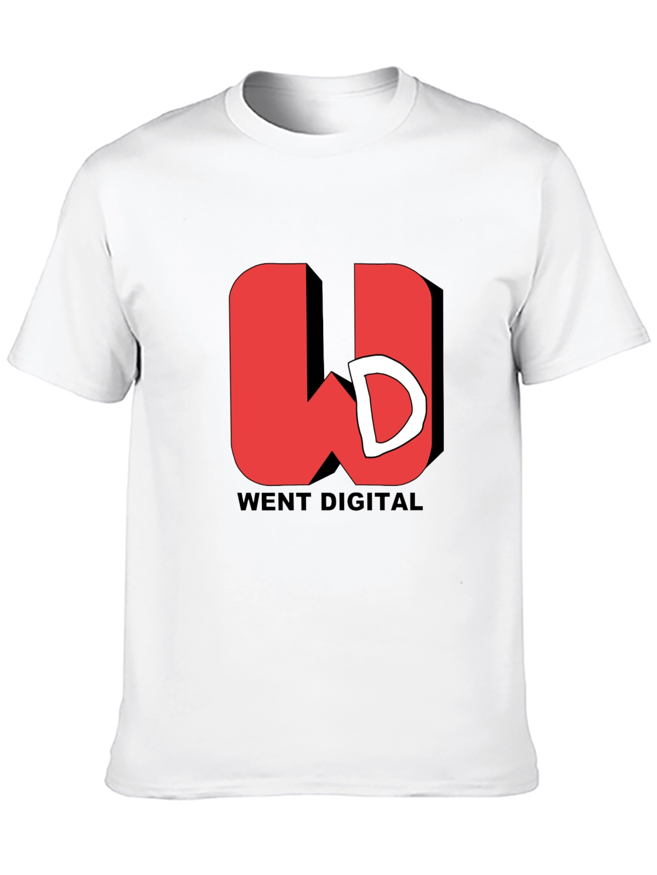 Went Digital Black Graphic T-Shirt