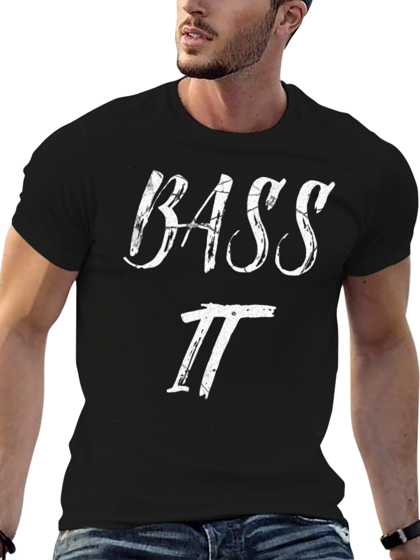 Bass II Black Graphic Tee
