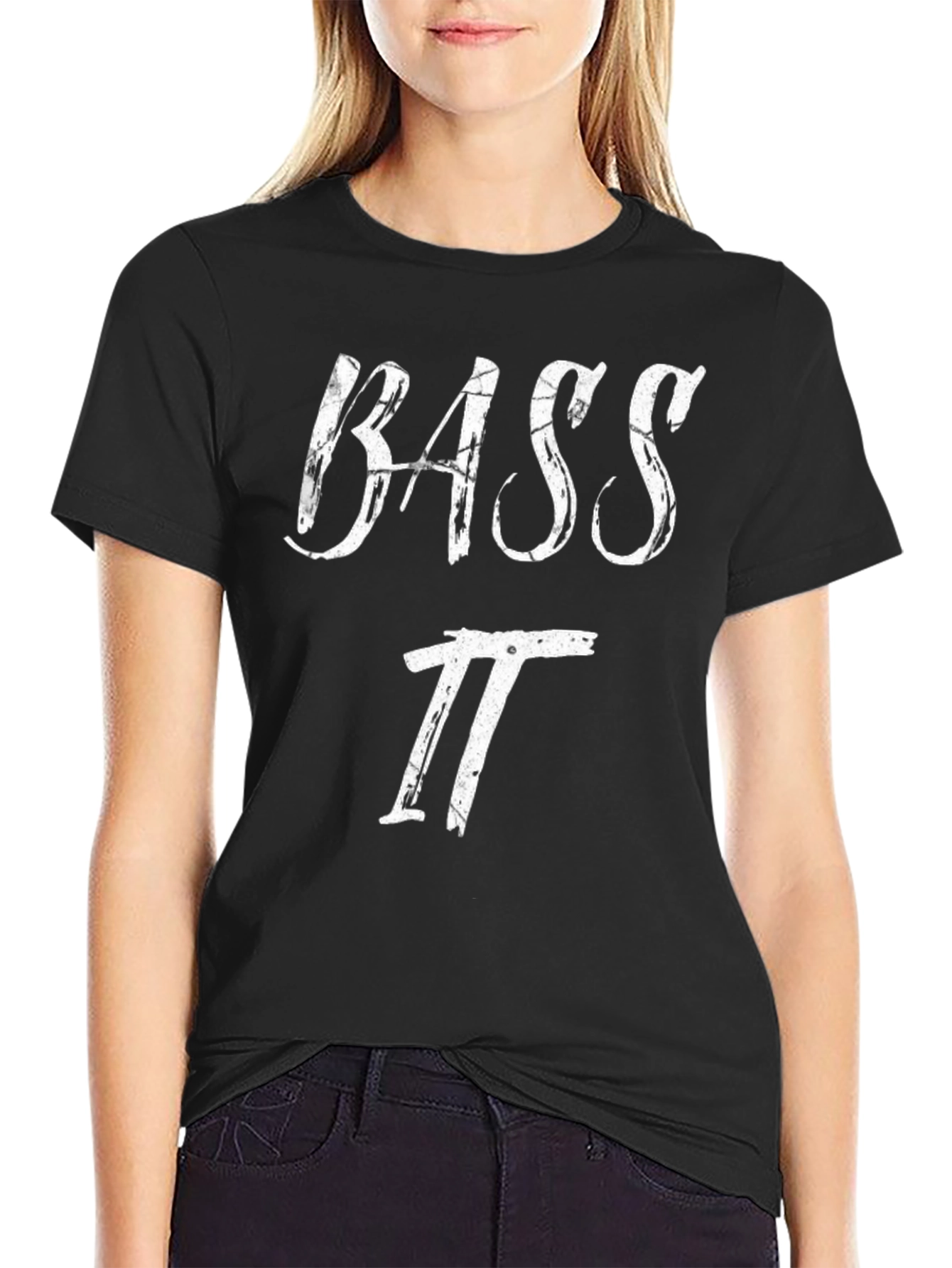 Bass II Black Graphic Tee