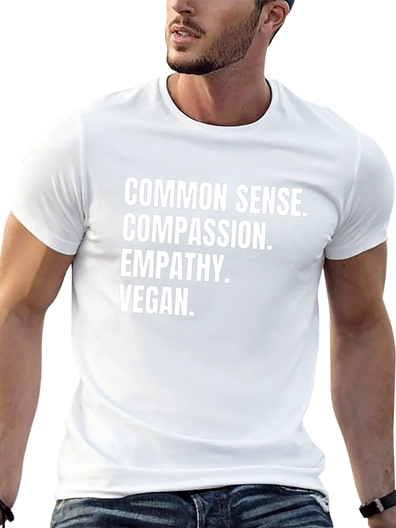 Common Sense Vegan T-Shirt - Black Graphic Tee