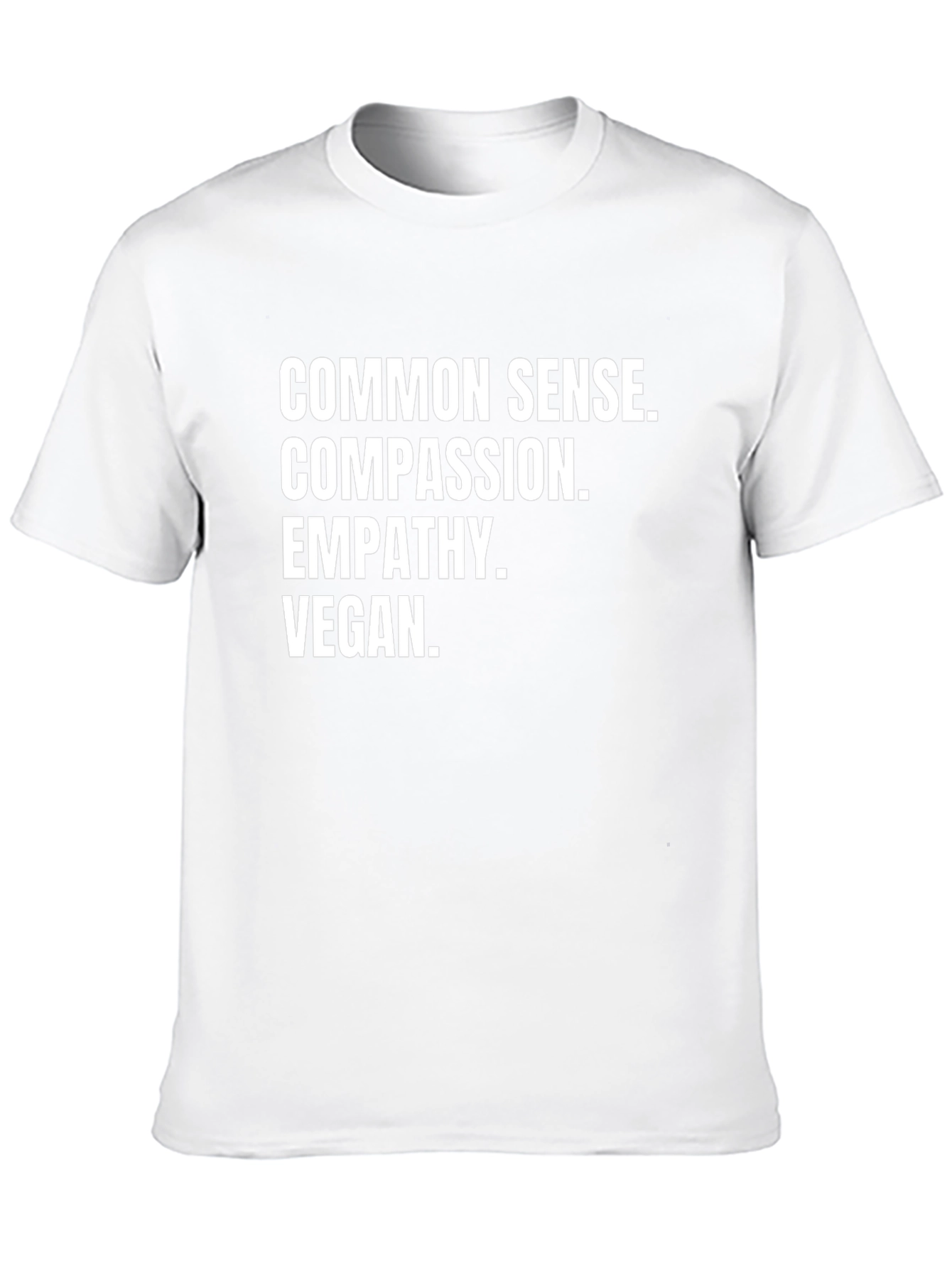 Common Sense Vegan T-Shirt - Black Graphic Tee