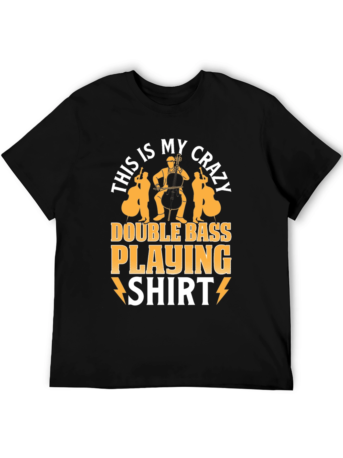 Crazy Double Bass Playing Shirt