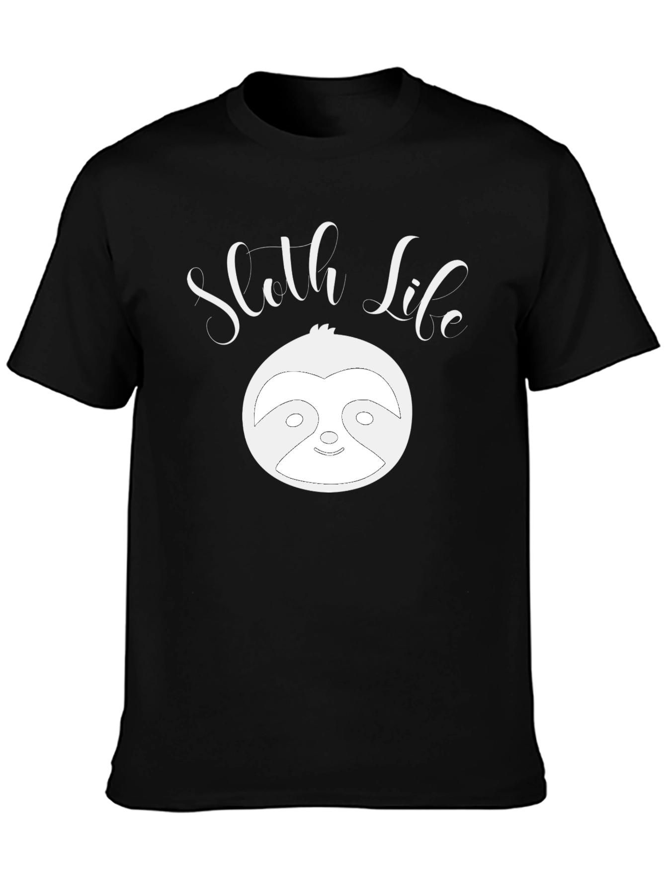 Sloth Life Graphic Tee - Black Unisex T-Shirt