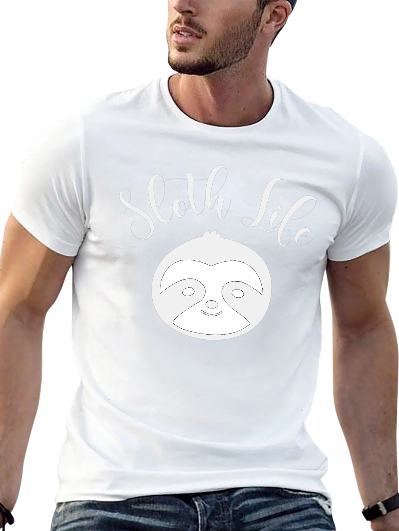 Sloth Life Graphic Tee - Black Unisex T-Shirt