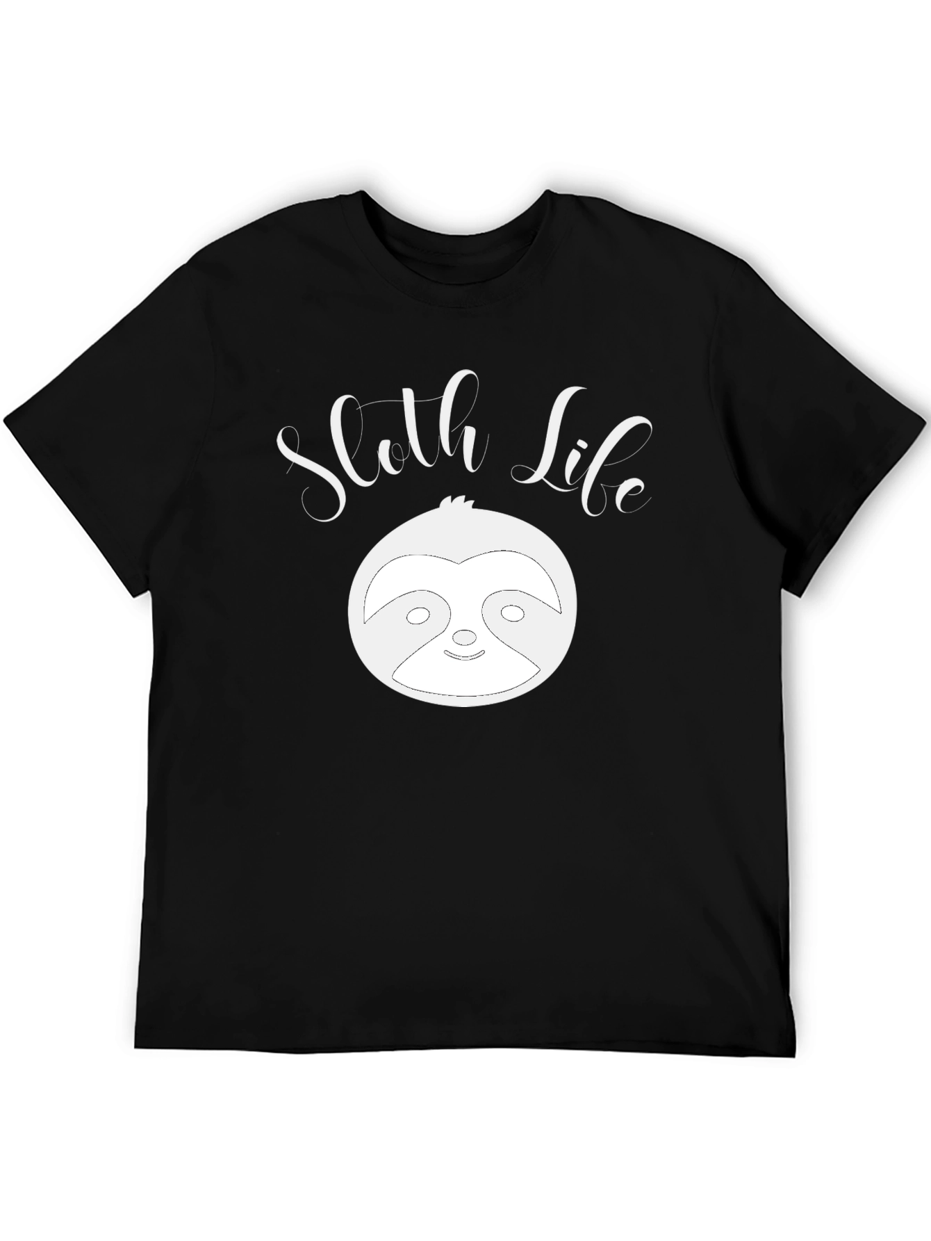 Sloth Life Graphic Tee - Black Unisex T-Shirt