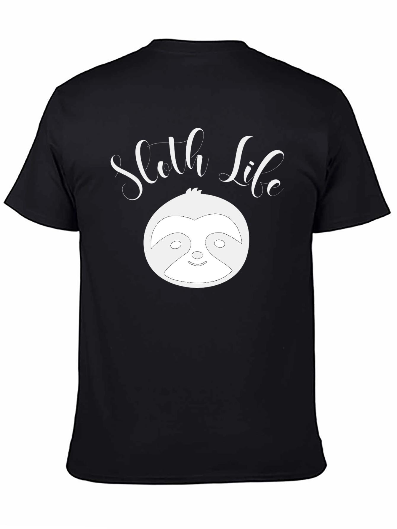 Sloth Life Graphic Tee - Black Unisex T-Shirt