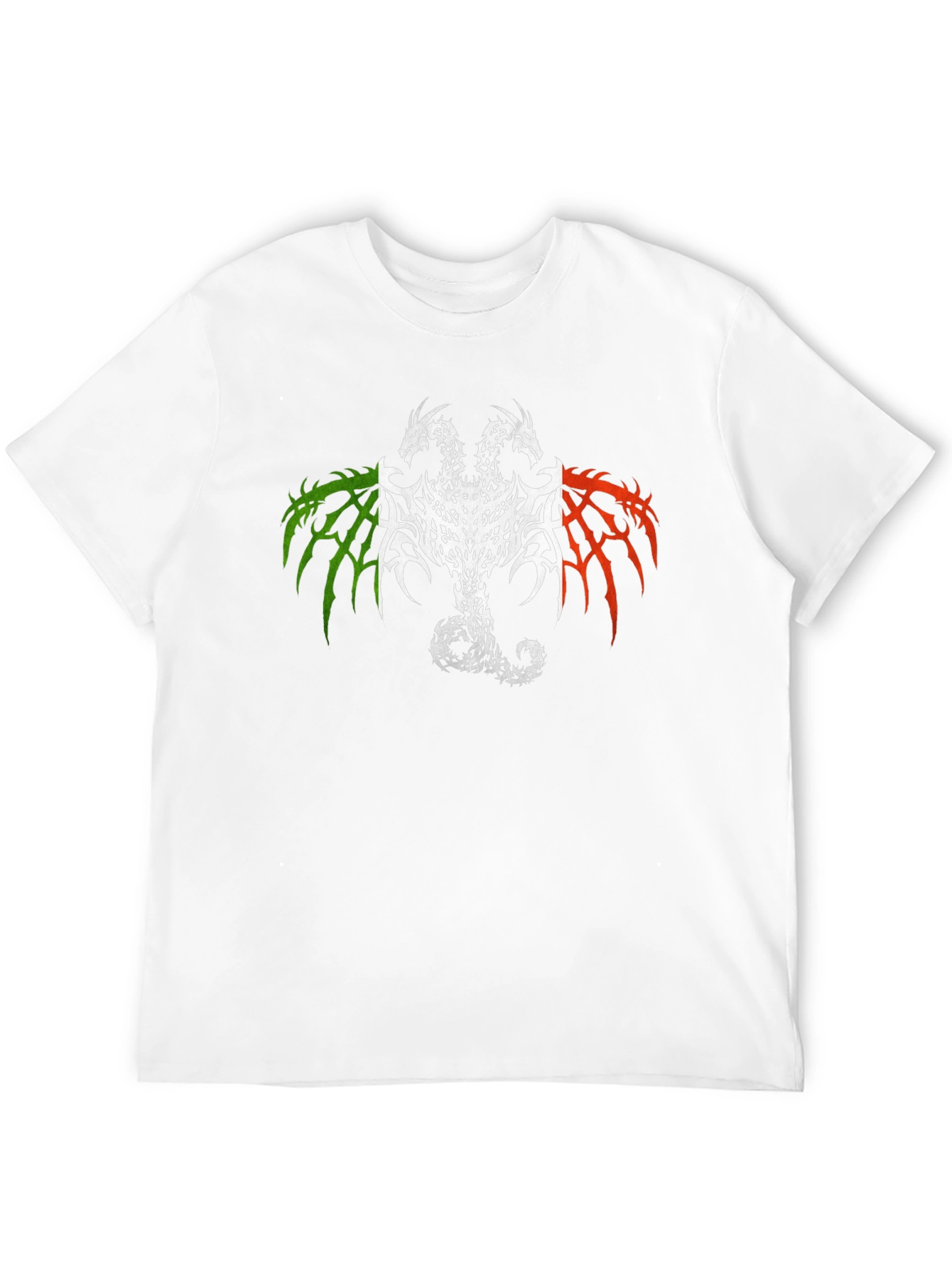 Two Headed Dragon Graphic Tee - Black